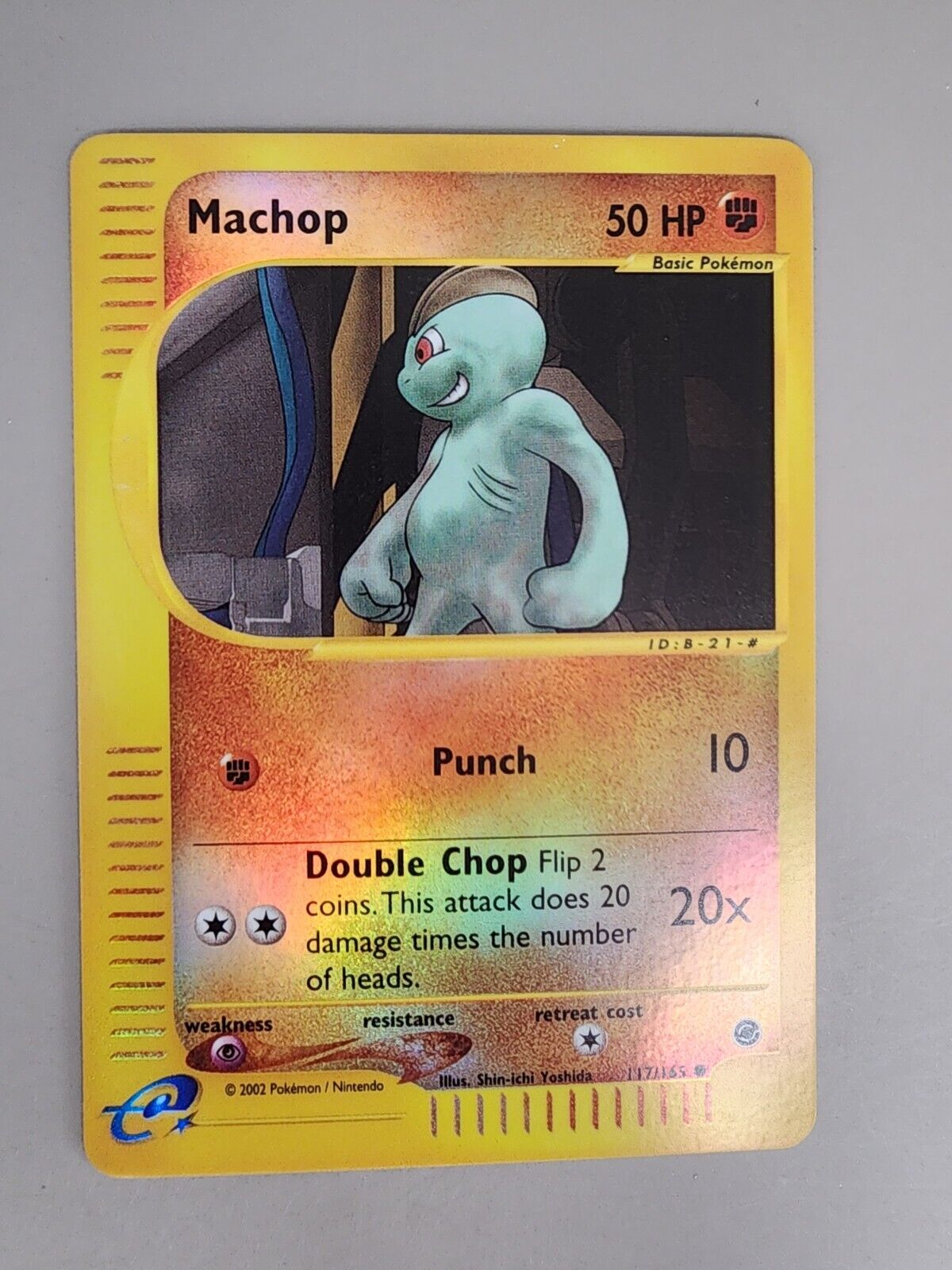 Machop 117/165 Expedition Base Set Reverse Holo