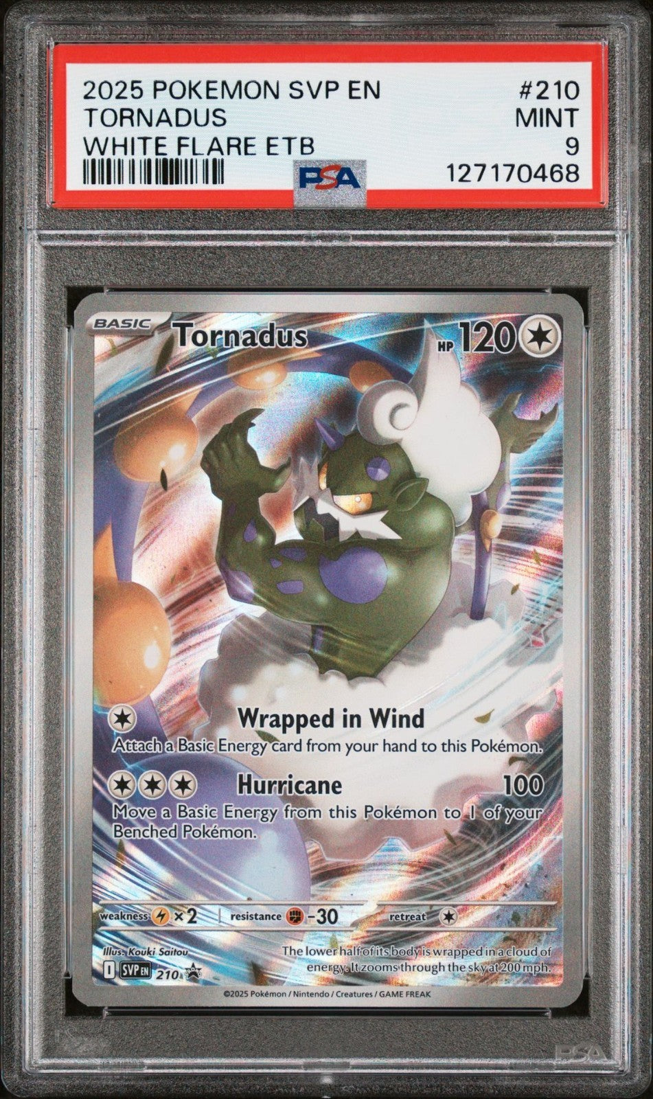 Tornadus 210 Sv: Scarlet & Violet Promo Cards Holo PSA 9