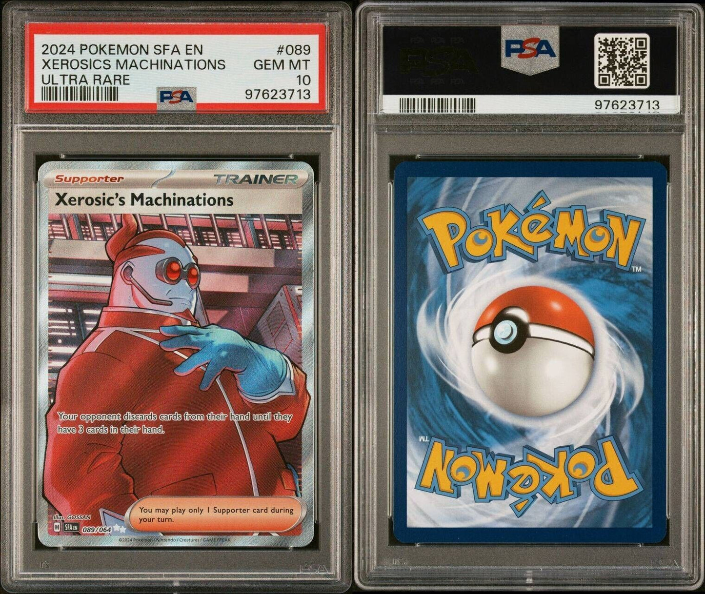 2024 POKEMON SFA EN-SHROUDED FABLE ULTRA RARE #089 XEROSIC'S MACHINATIONS PSA 10