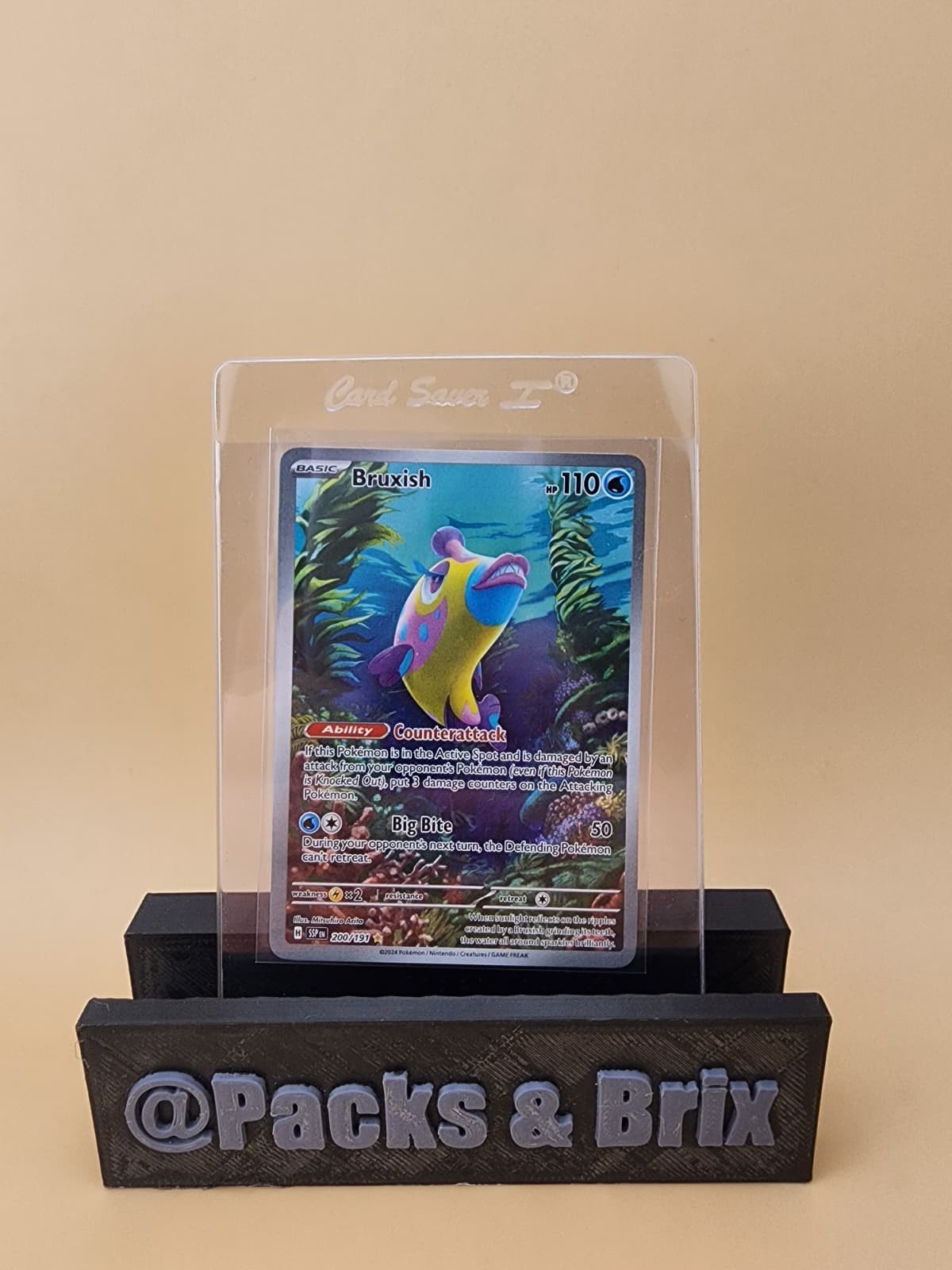 Bruxish 200/191 Sv08: Surging Sparks Holo Near Mint (NM)