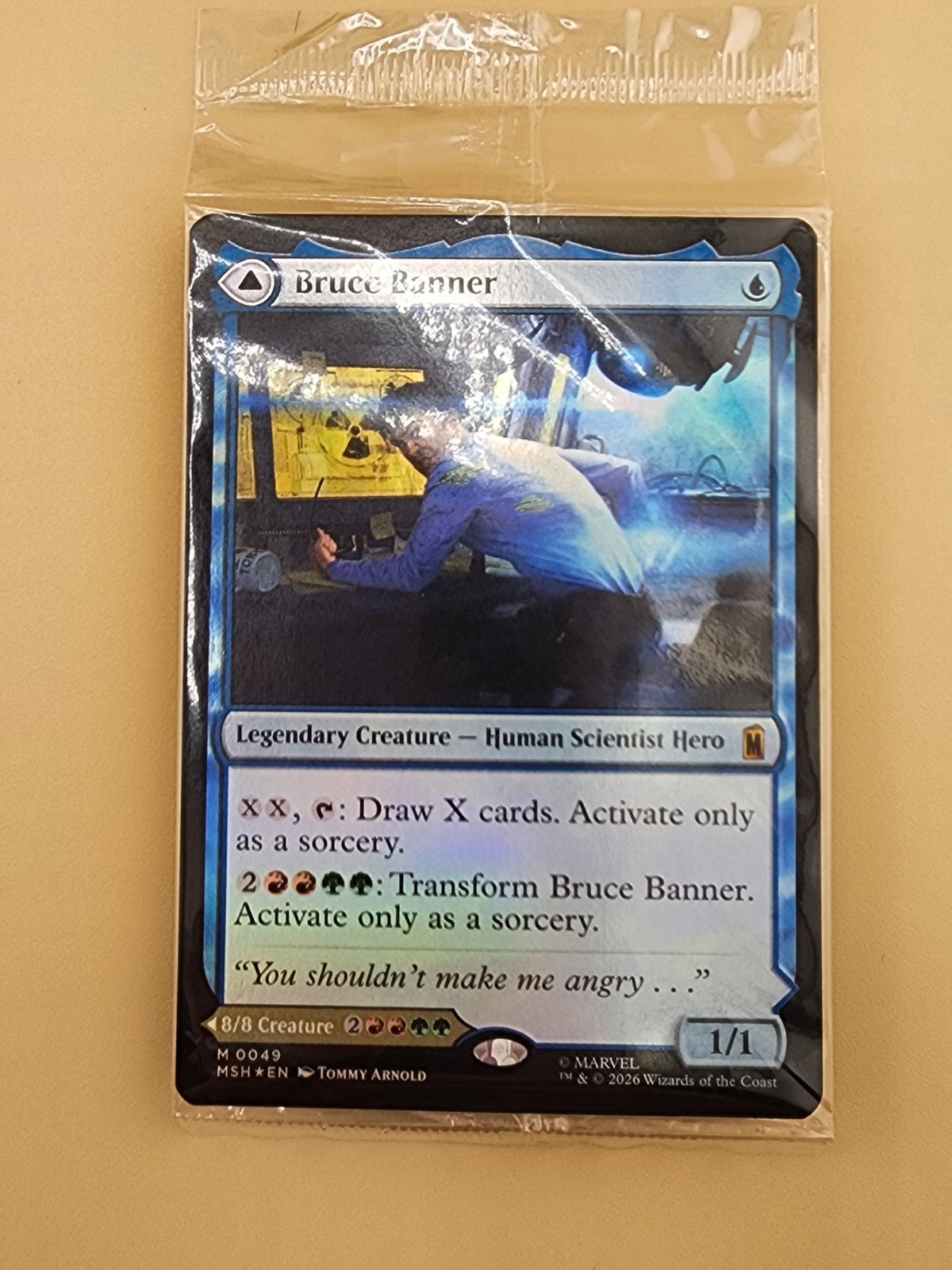 Bruce Banner Marvel Super Heroes Foi NM Sealed Promo 0049