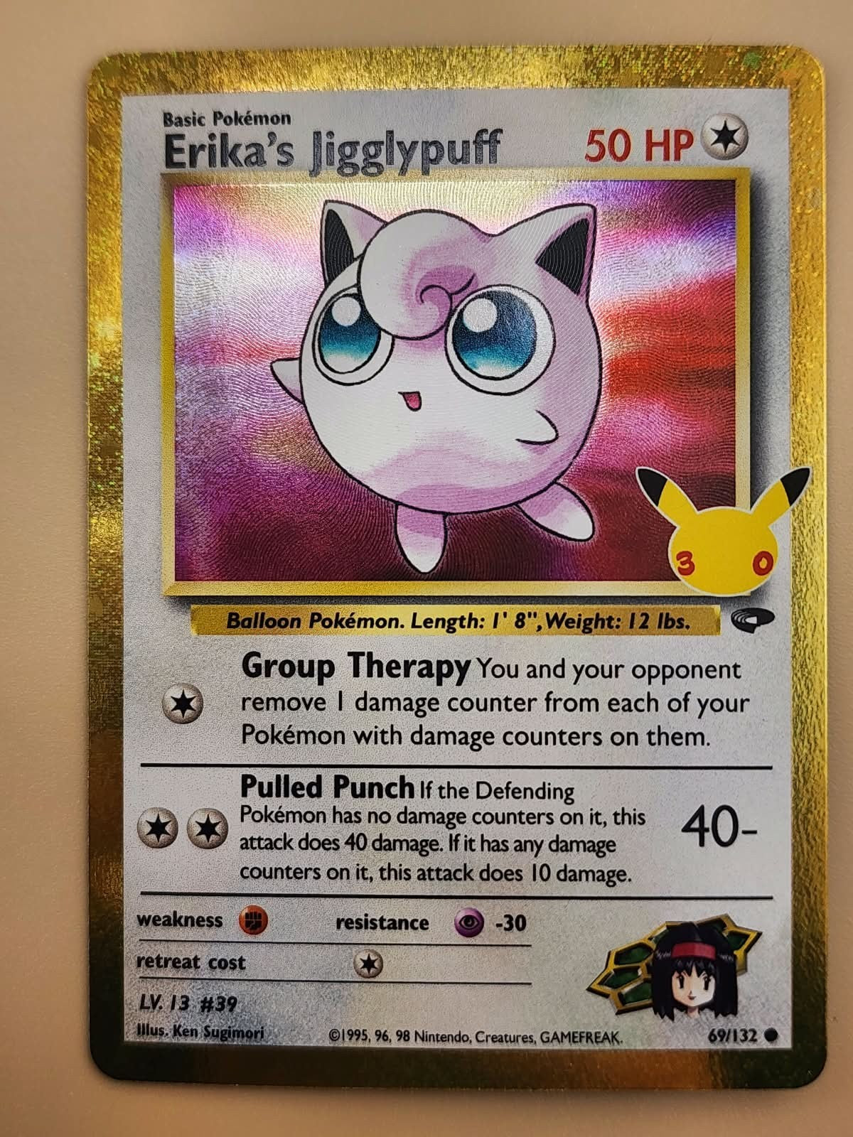 Erika's Jigglypuff 69/132 Me: 30th Celebration: Classic Collection Near MInt NM