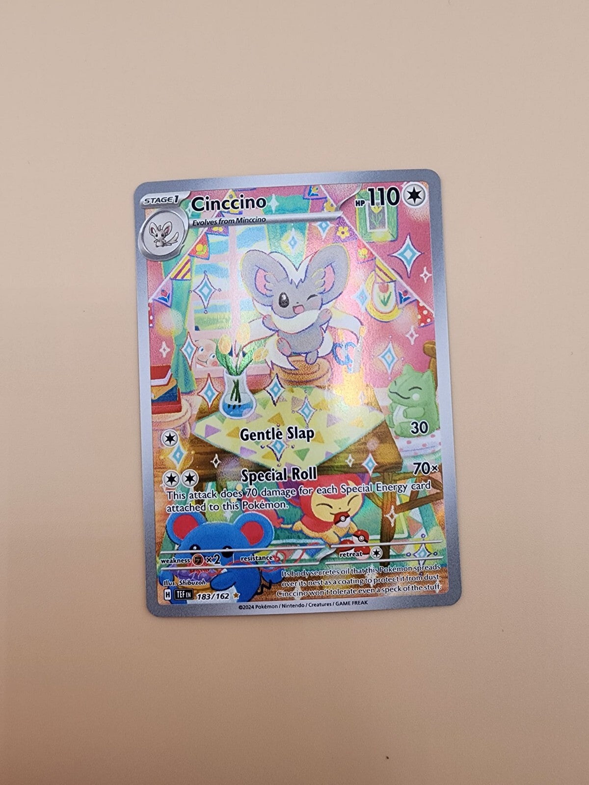Cinccino 183/162 Sv05: Temporal Forces Holo Near Mint (NM)