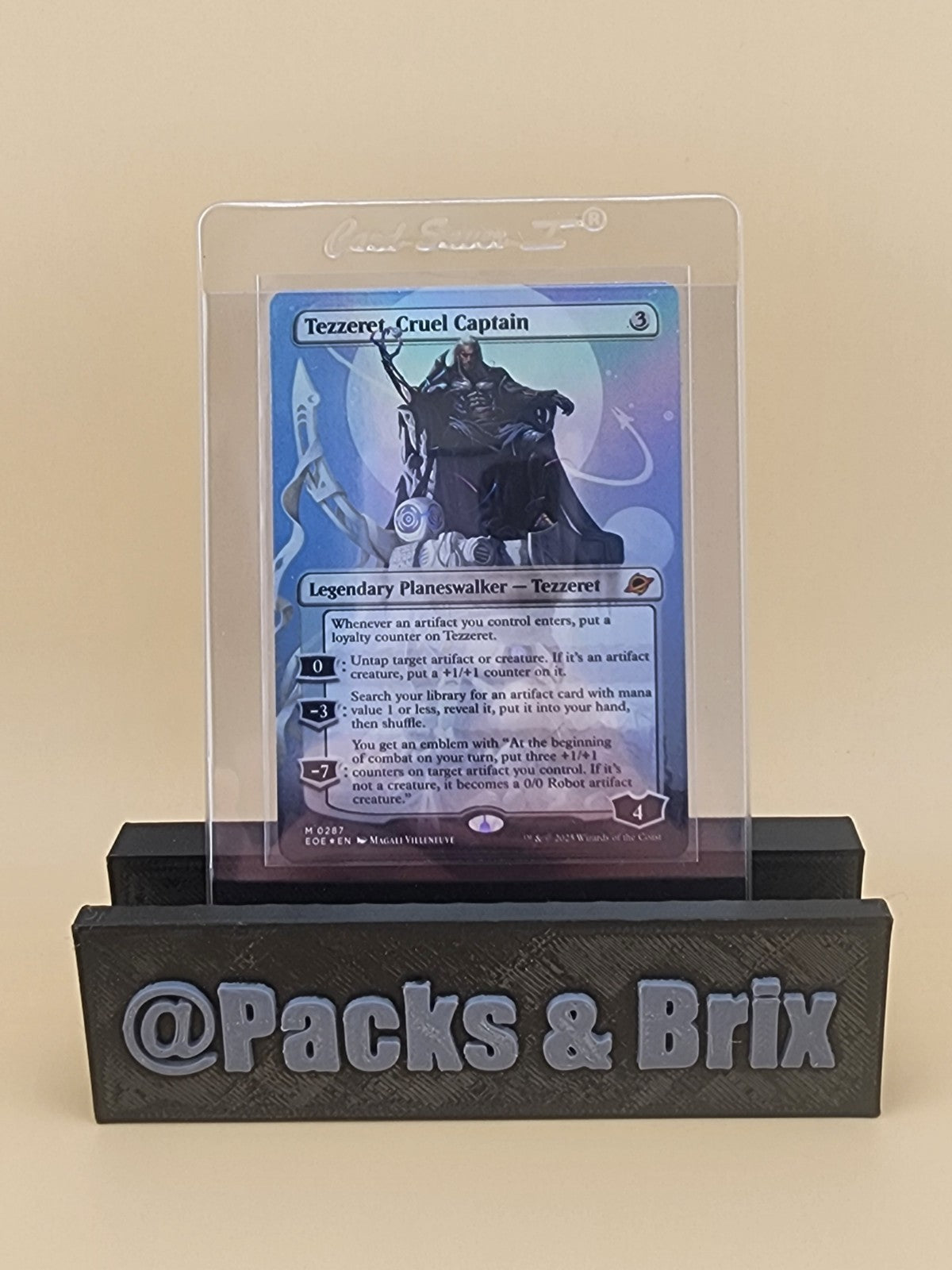 Tezzeret, Cruel Captain (Borderless) Edge of Eternities Foil
