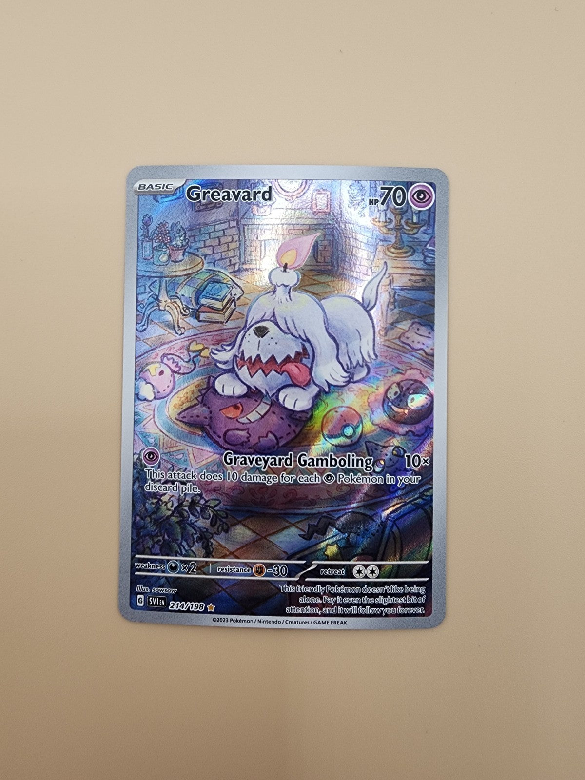 Greavard 214/198 Sv01: Scarlet & Violet Base Set Holo