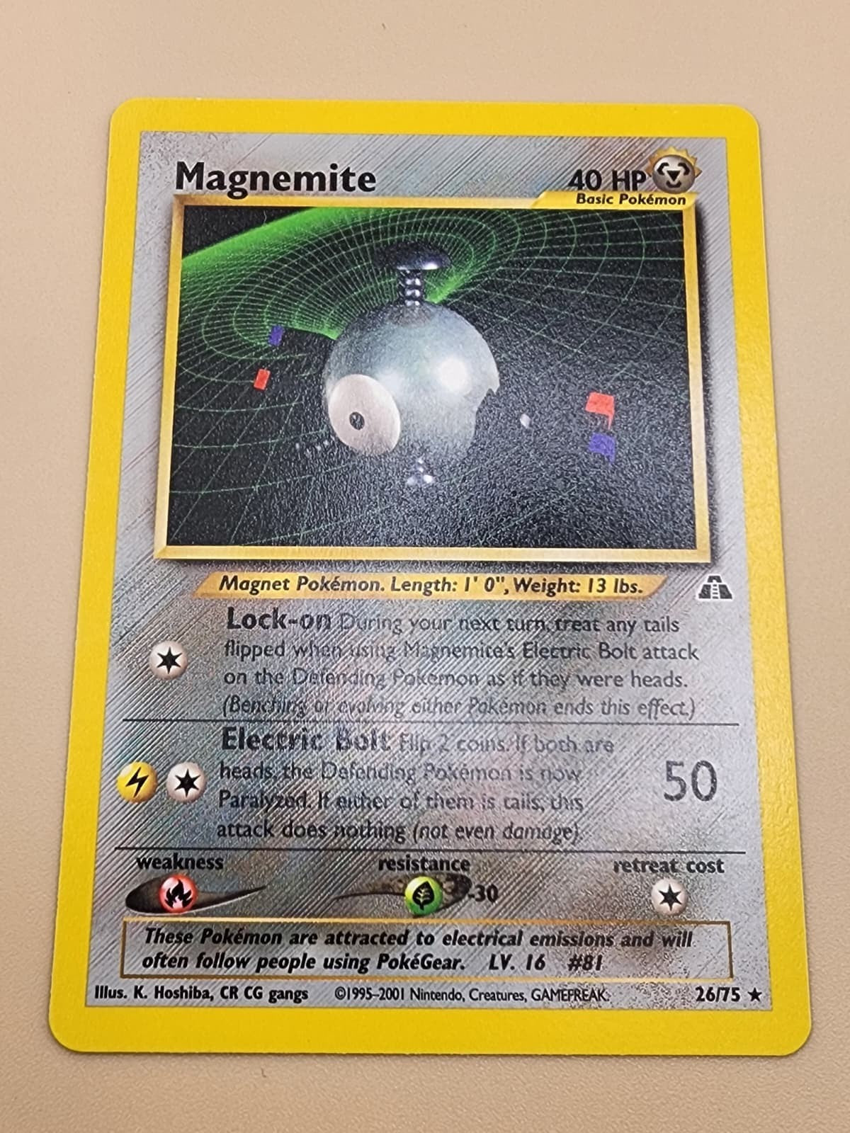 Magnemite 26/75 Neo Discovery Regular Near Mint  NM