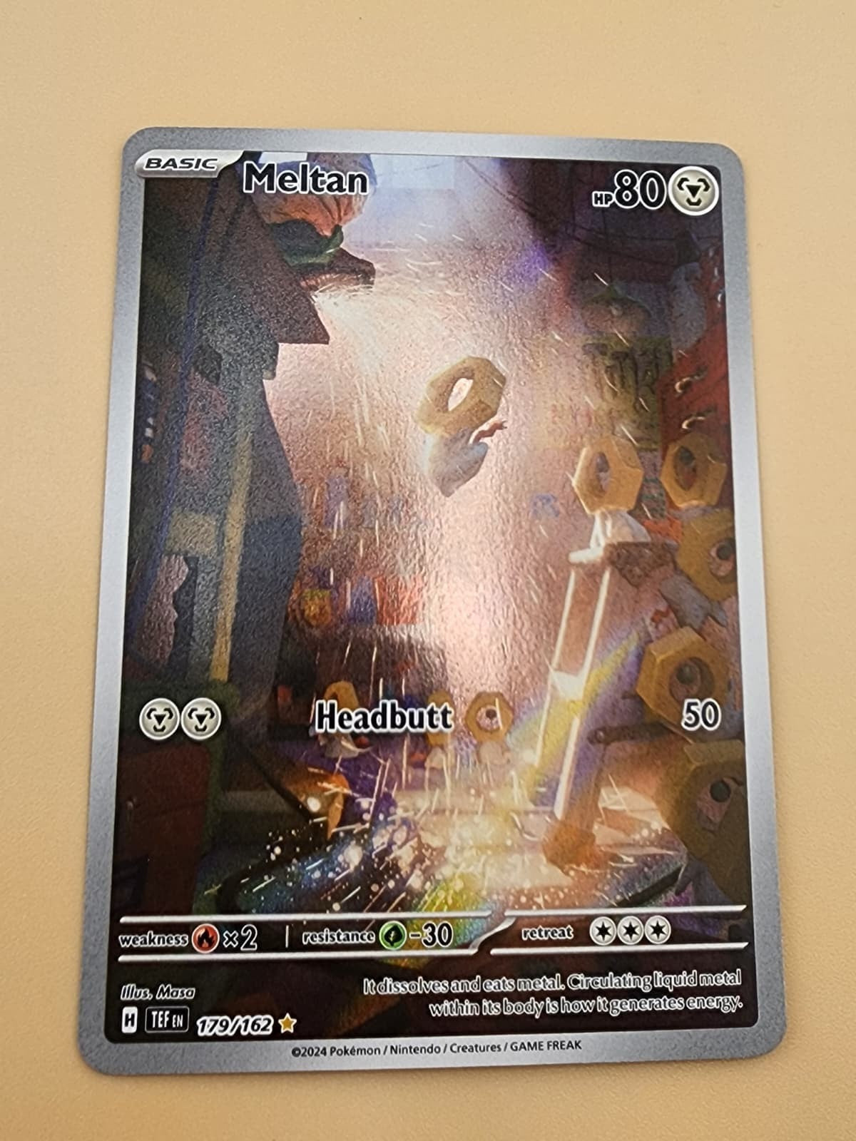 Meltan 179/162 SV05: Temporal Forces Holo Near Mint NM