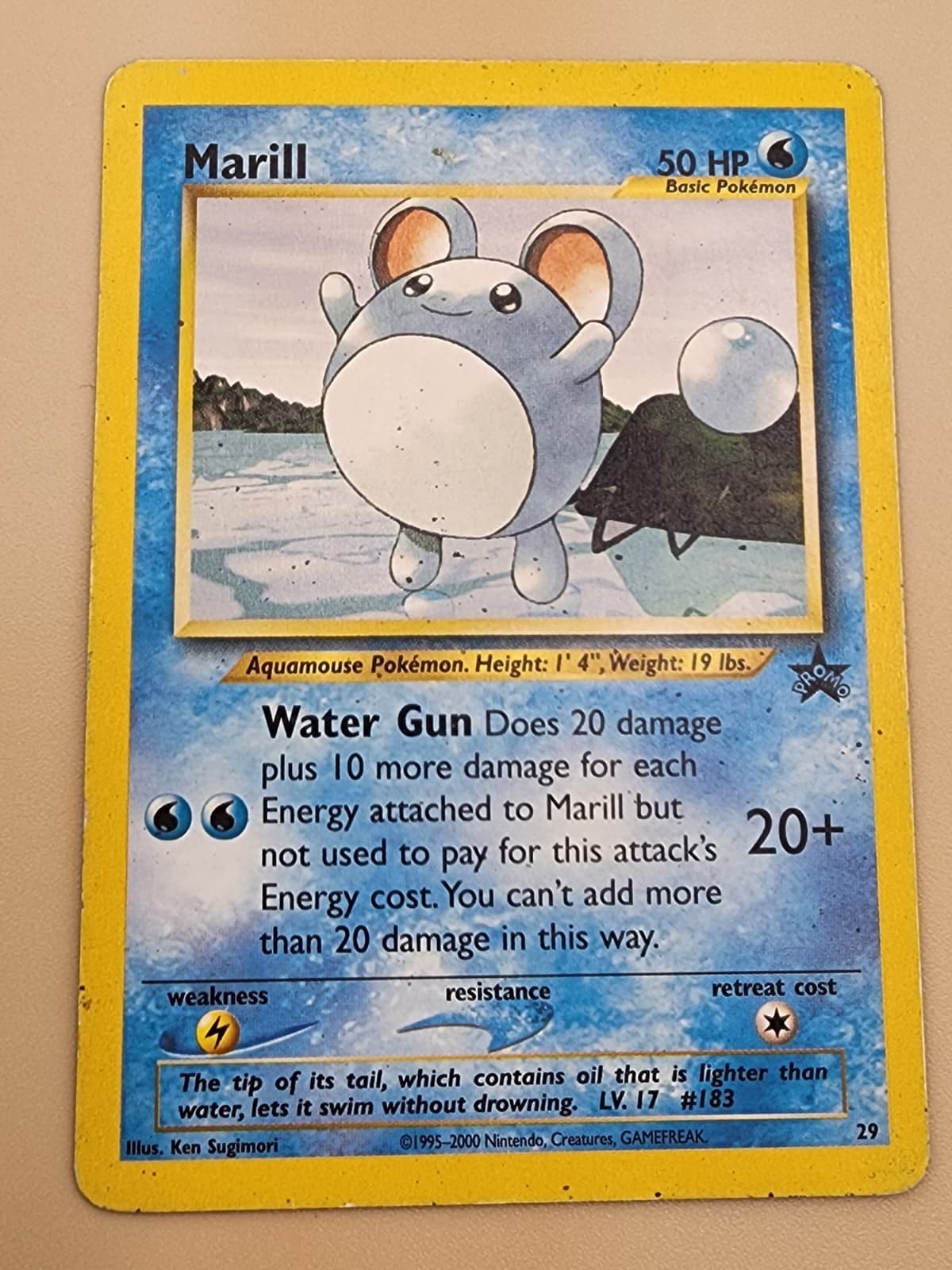 Marill 29/53 Wotc Promo Regular Moderately Played MP