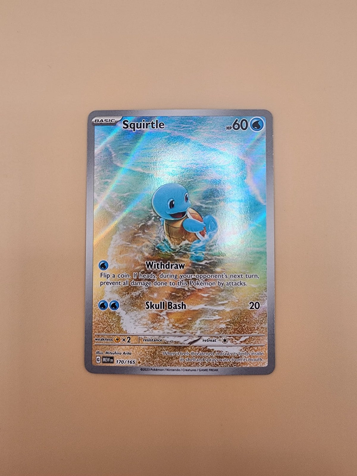 Squirtle 170/165 Sv: Scarlet & Violet 151 Holo Near Mint (NM)