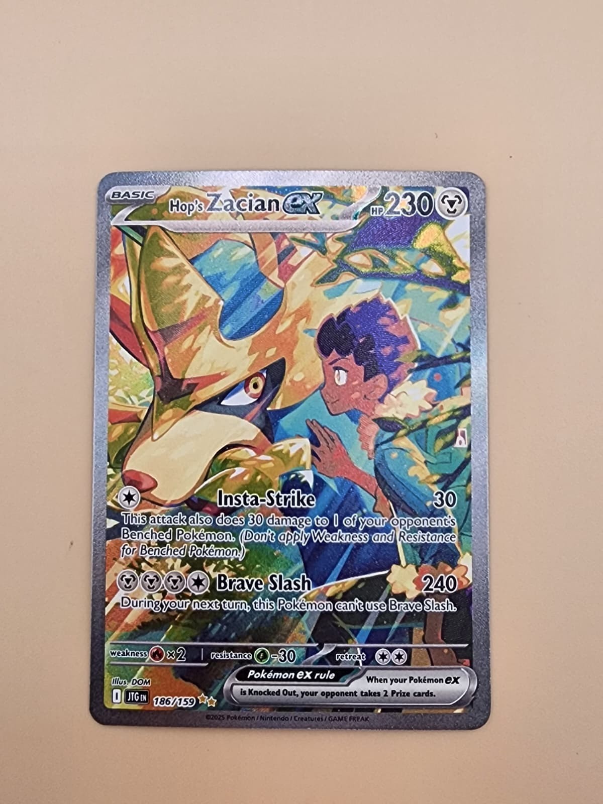 Hop's Zacian ex Special Illustration Rare SV09: Journey Together 186/159 NM