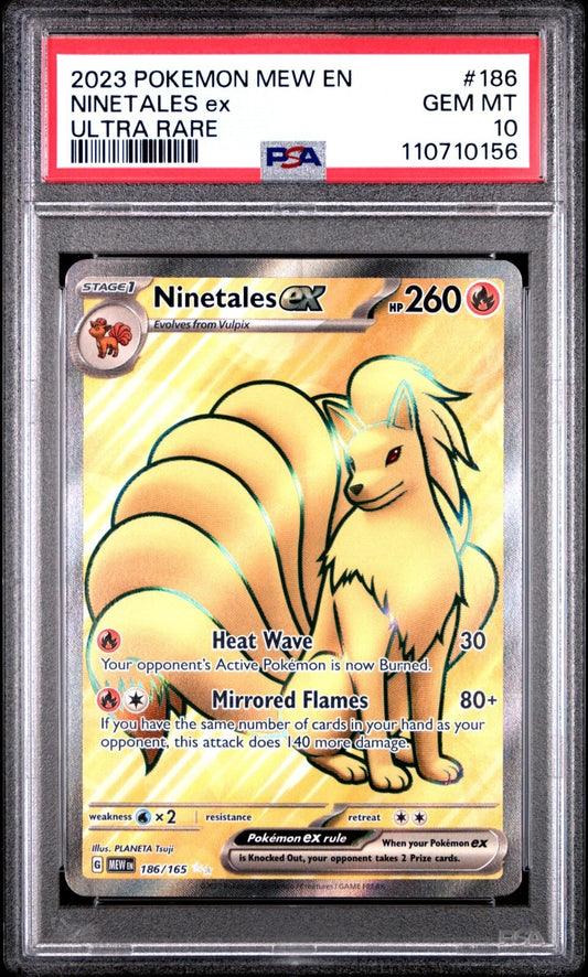 Ninetales ex 186/165 Sv: Scarlet & Violet 151 Holo PSA 10