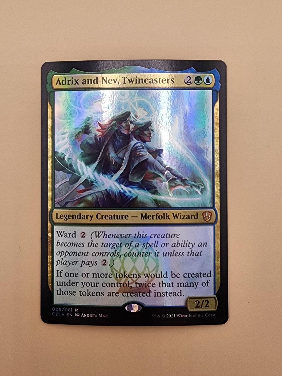 Adrix and Nev, Twincasters Commander 2021 Foil NM