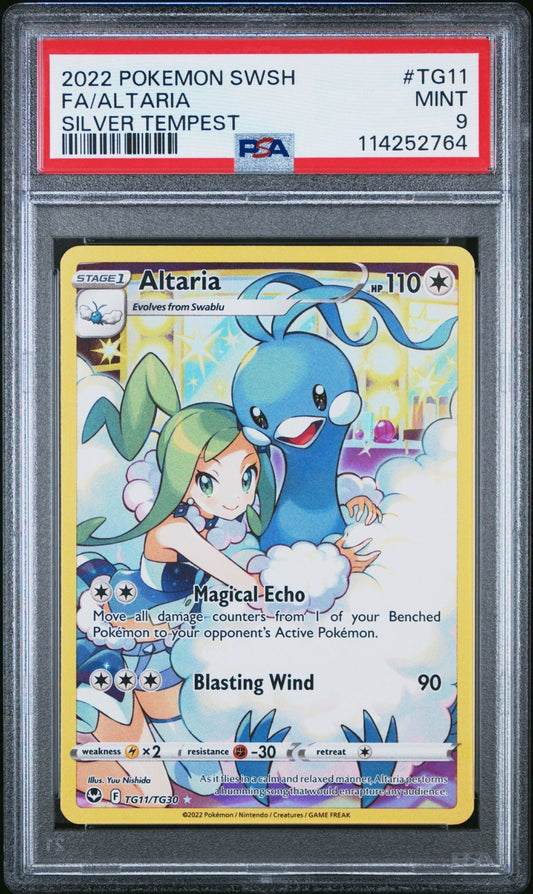 2022 Pokemon Silver Tempest ALTARIA TG11/TG30 Ultra Rare PSA 9