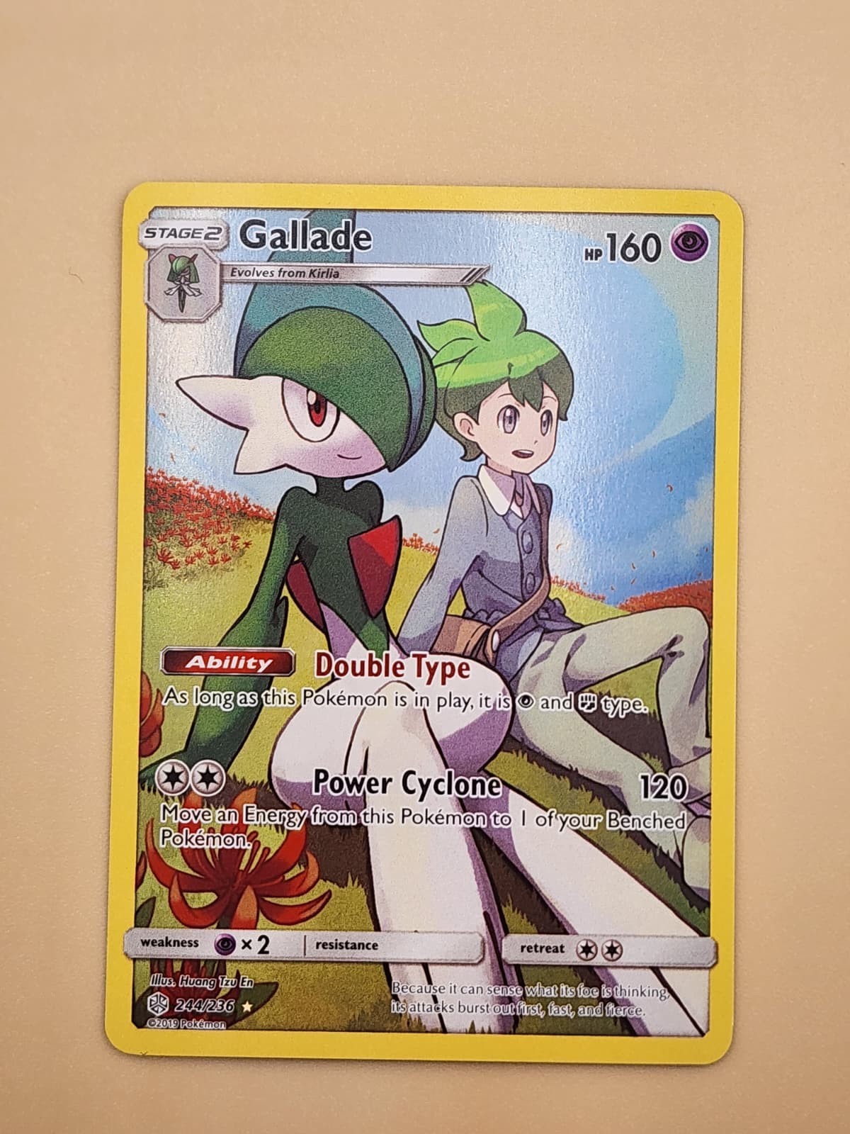 Gallade (Secret) 244/236 Sm-Cosmic Eclipse Holo Near MInt NM