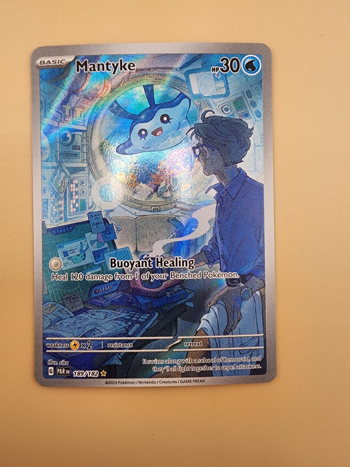 Mantyke 189/182 SV04: Paradox Rift Holo Near Mint (NM)