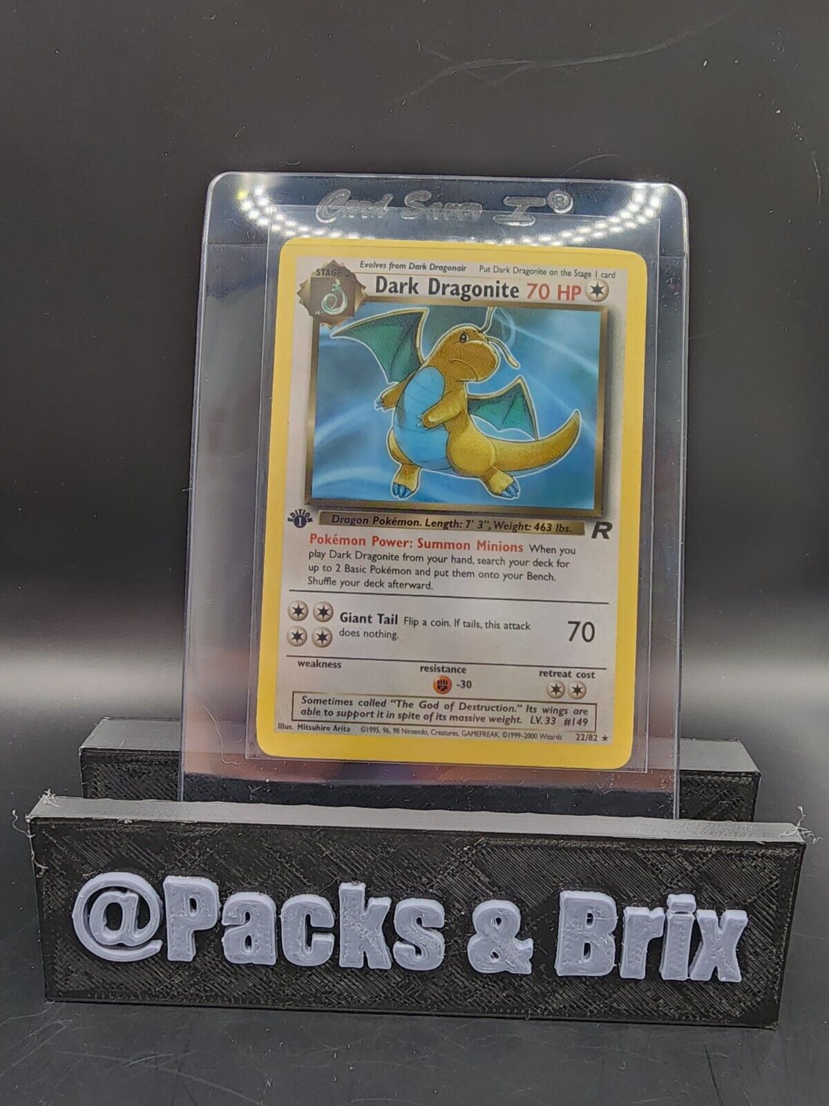 Pokemon TCG #22/82 Dark Dragonite (22) Mp