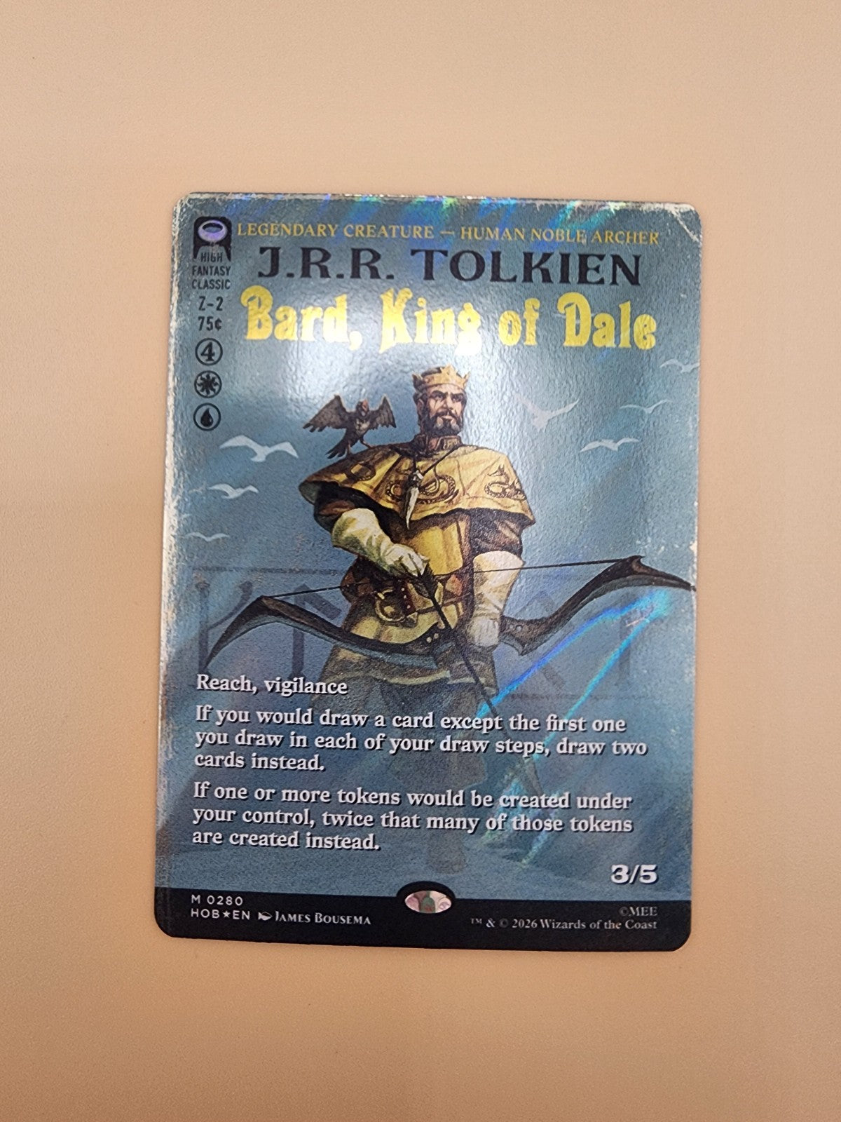 Bard, King of Dale (Borderless) (Surge Foil) The Hobbit Foil NM