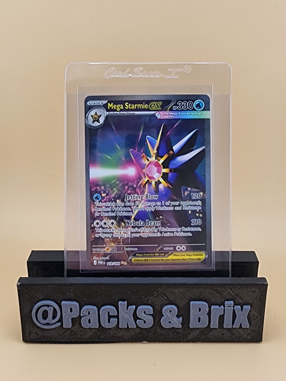 Mega Starmie ex 118/088 Me03: Perfect Order Holo Near Mint (NM)