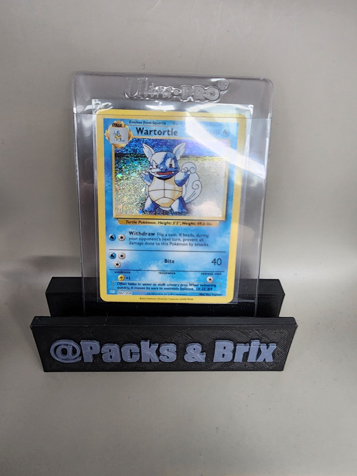 Wartortle 002/034 Trading Card Game Classic Holo NM
