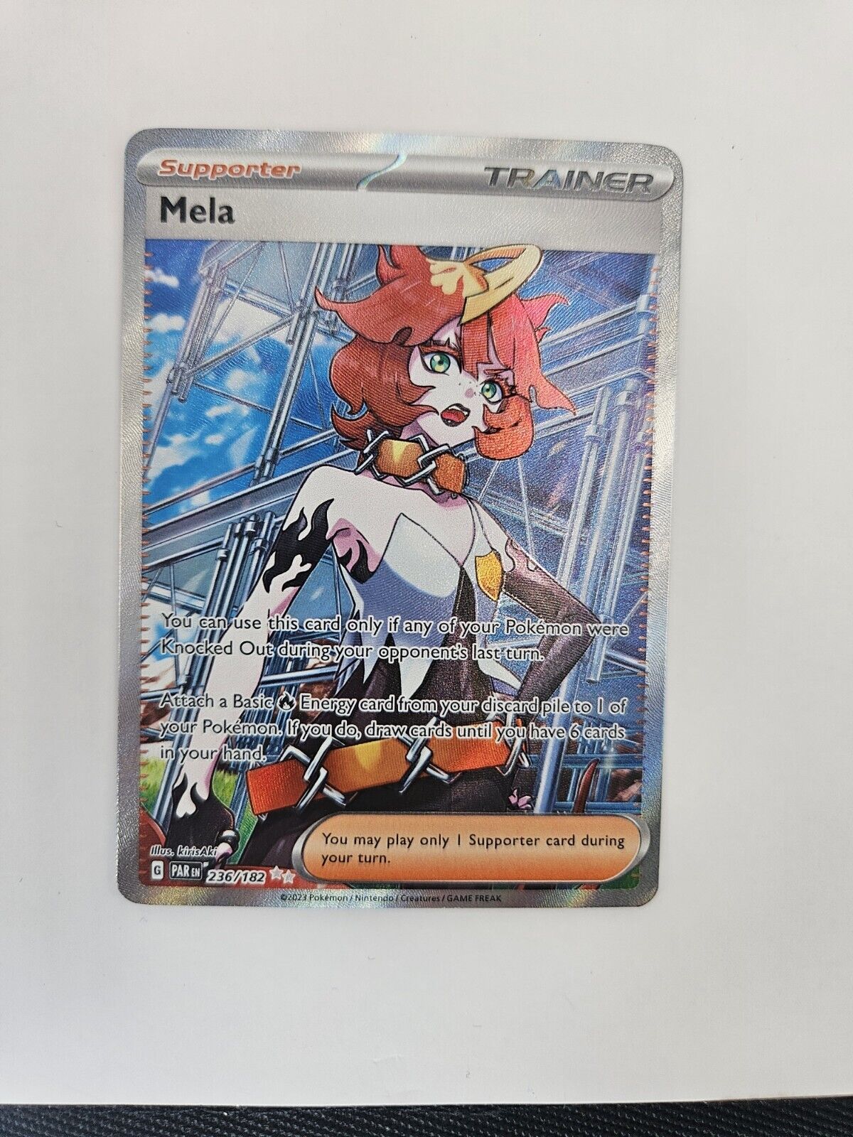 Pokemon Mela Paradox Rift 236/182 Ultra Rare Full Art Trainer NM