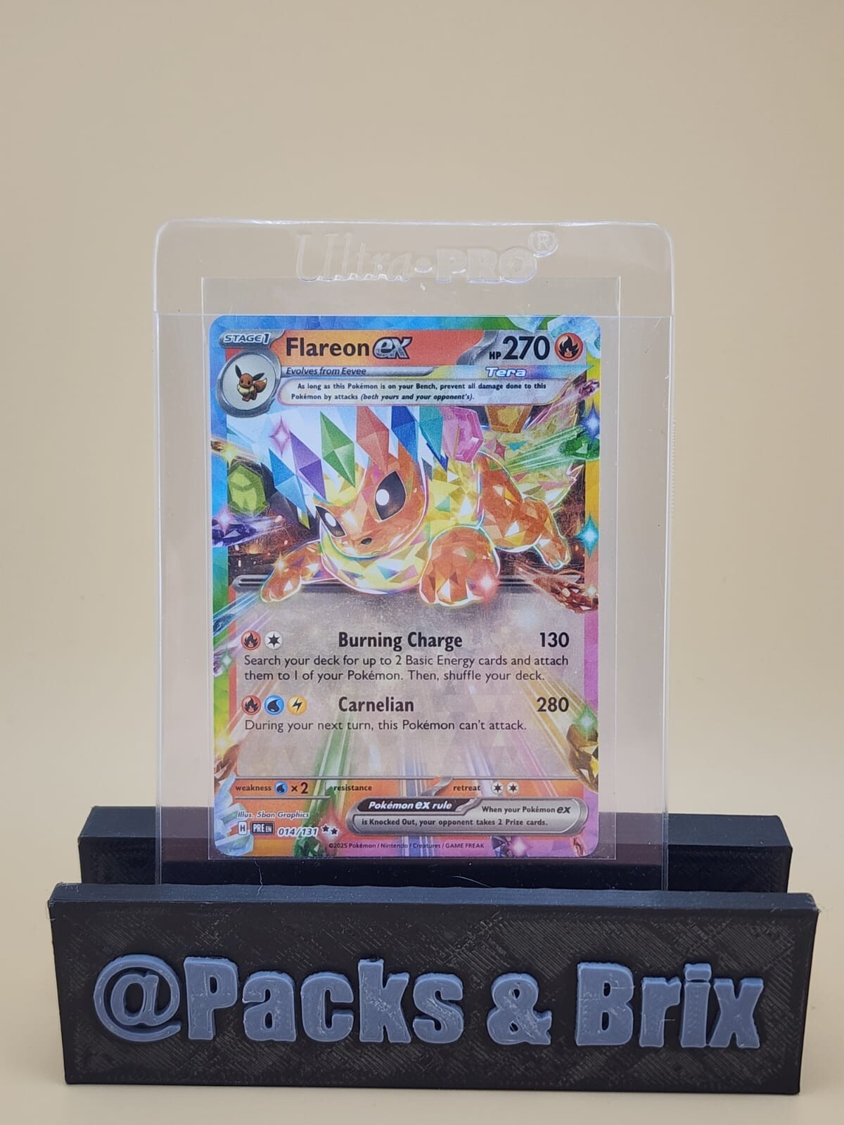 Flareon ex 014/131 Prismatic Evolutions Holo NM