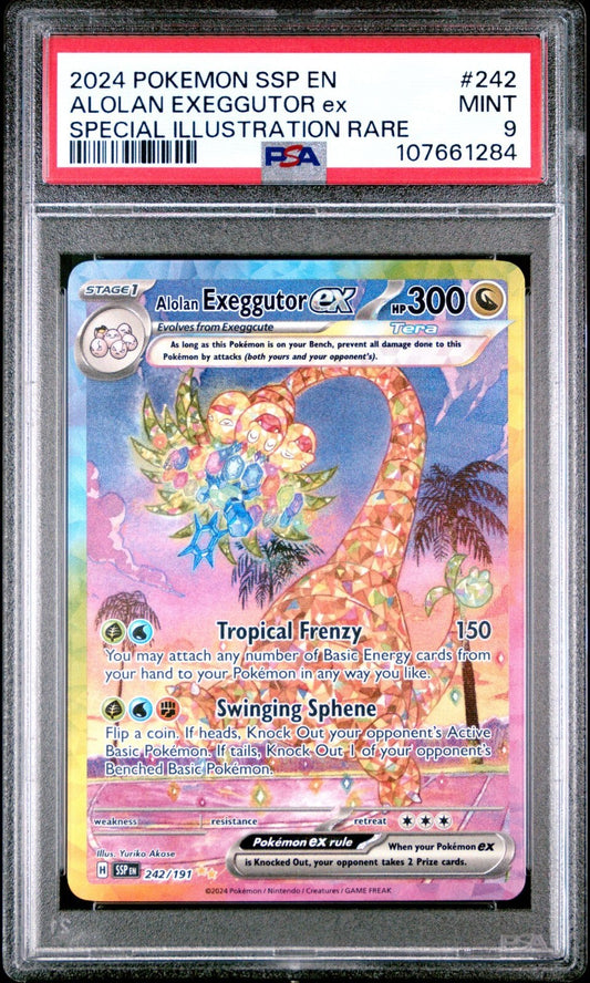 PSA 9 Alolan Exeggutor ex - Surging Sparks - SIR 242/191