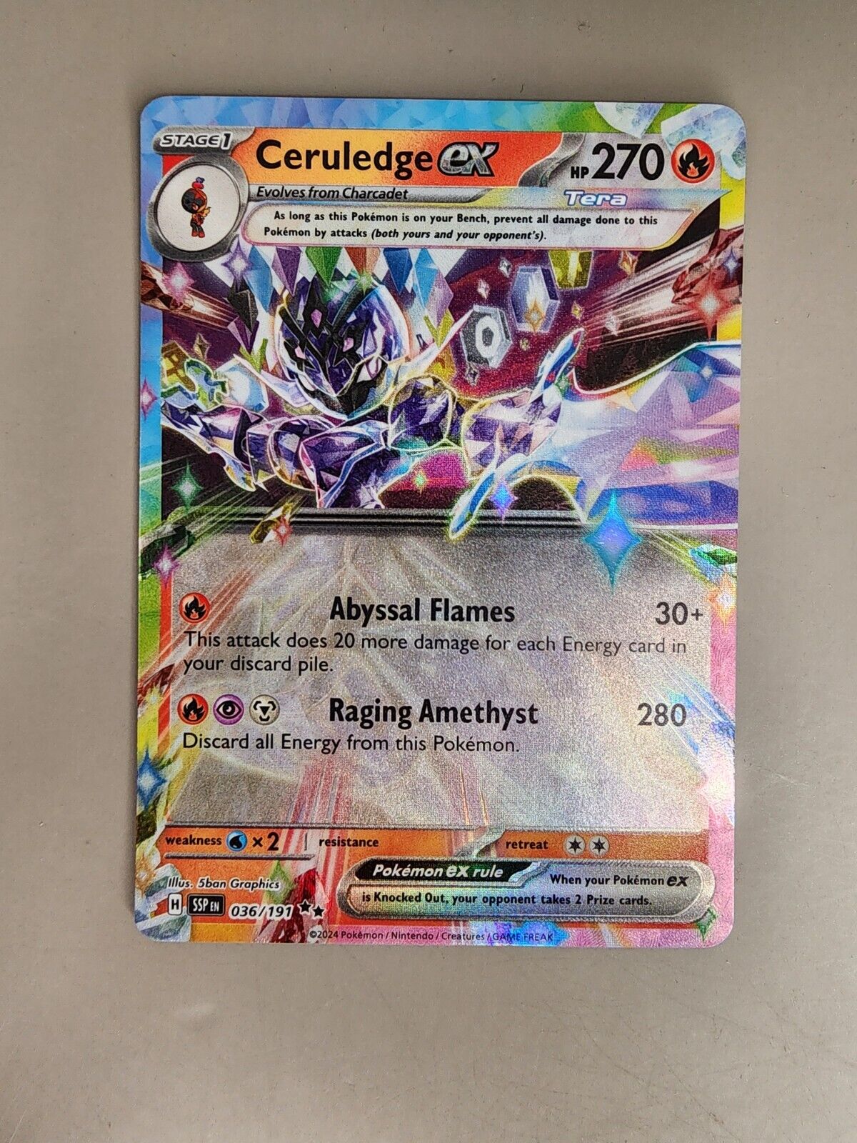 Ceruledge ex 036/191 Sv08: Surging Sparks Holo