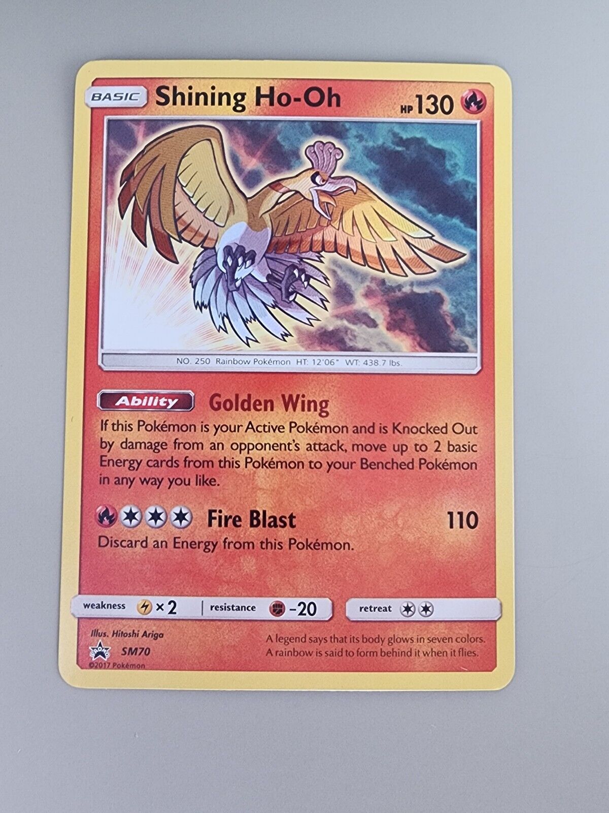 Pokémon TCG Shining Ho-Oh Sun & Moon SM70 Promo Promo