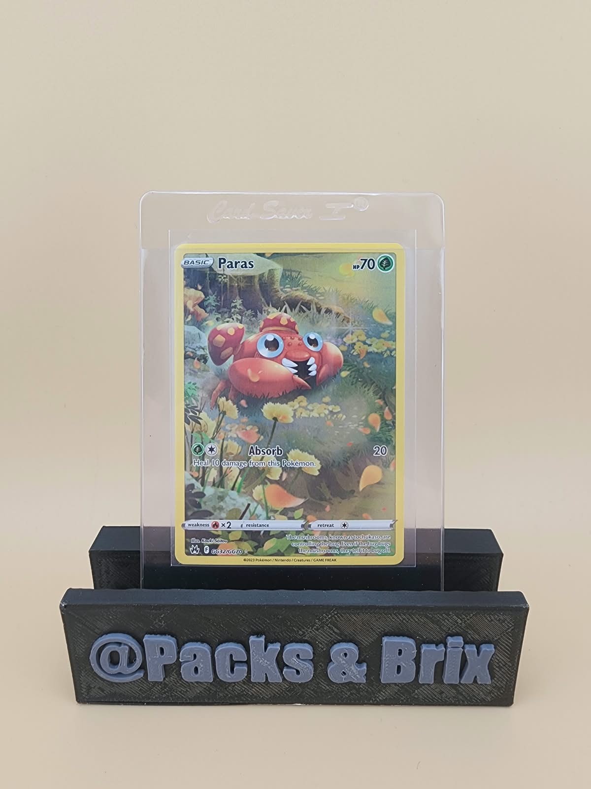 Paras GG32/GG70 SWSH: Crown Zenith: Galarian Gallery Holo Near Mint NM