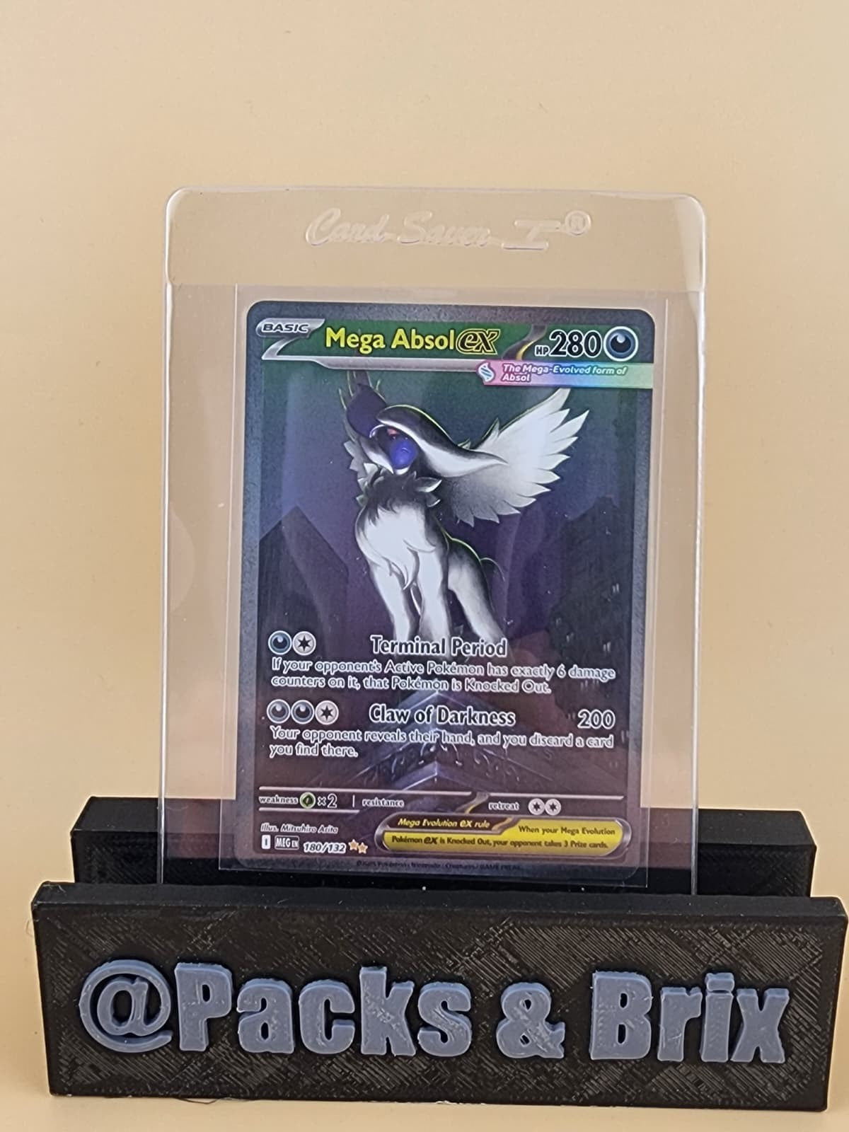 Mega Absol ex 180/132 Me01: Mega Evolution Holo Near Mint (NM)