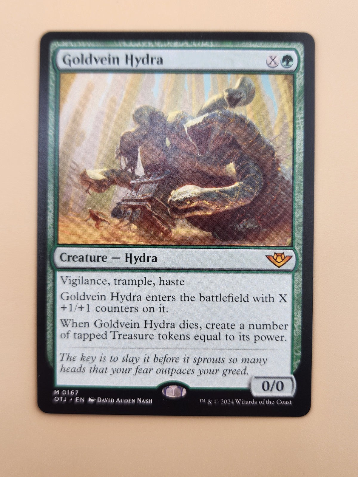 Goldvein Hydra Outlaws of Thunder Junction Regular Near Mint NM
