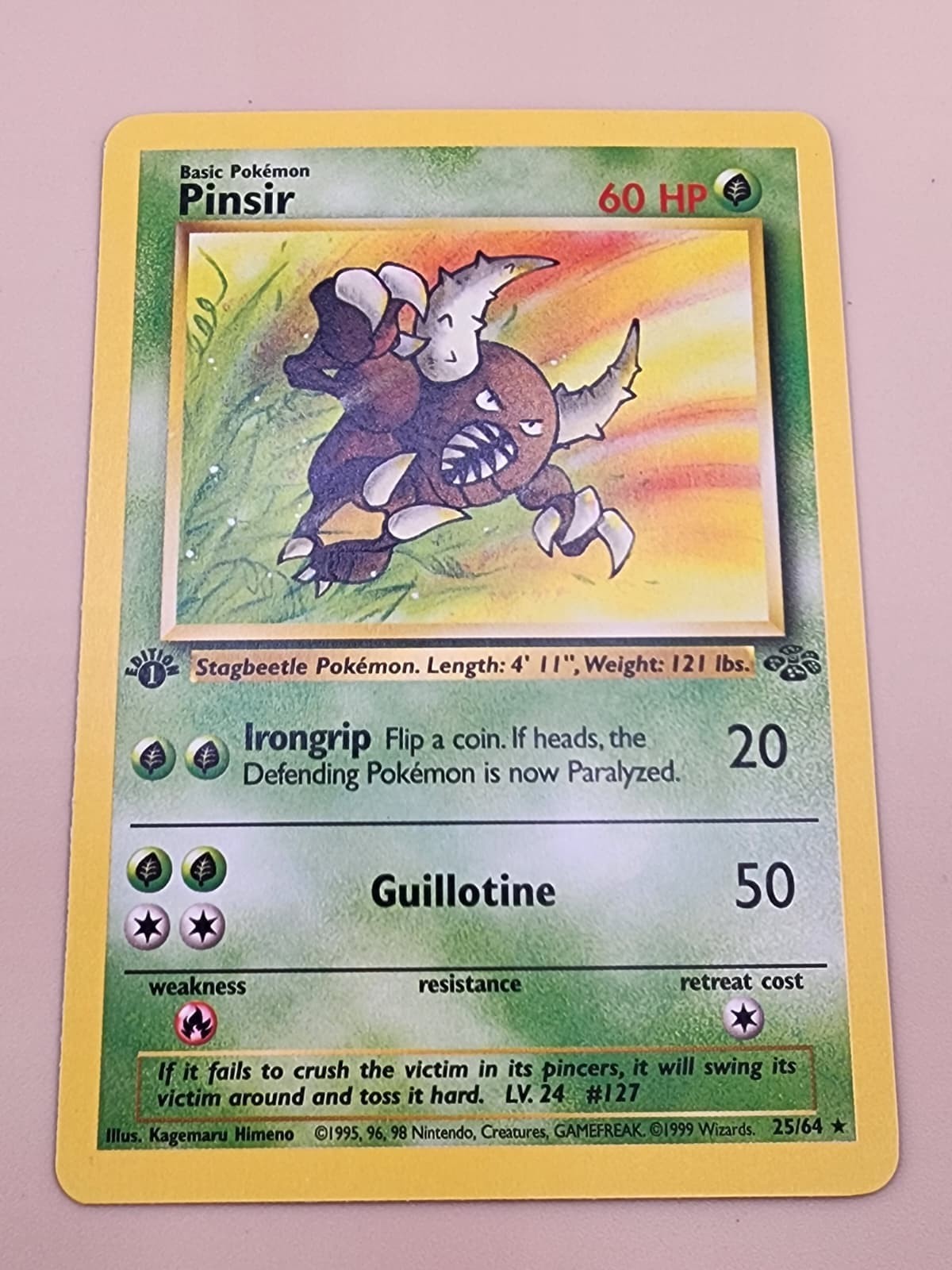 Pinsir 25/64 Jungle FIRST EDITION Regular Lightly Played (LP)