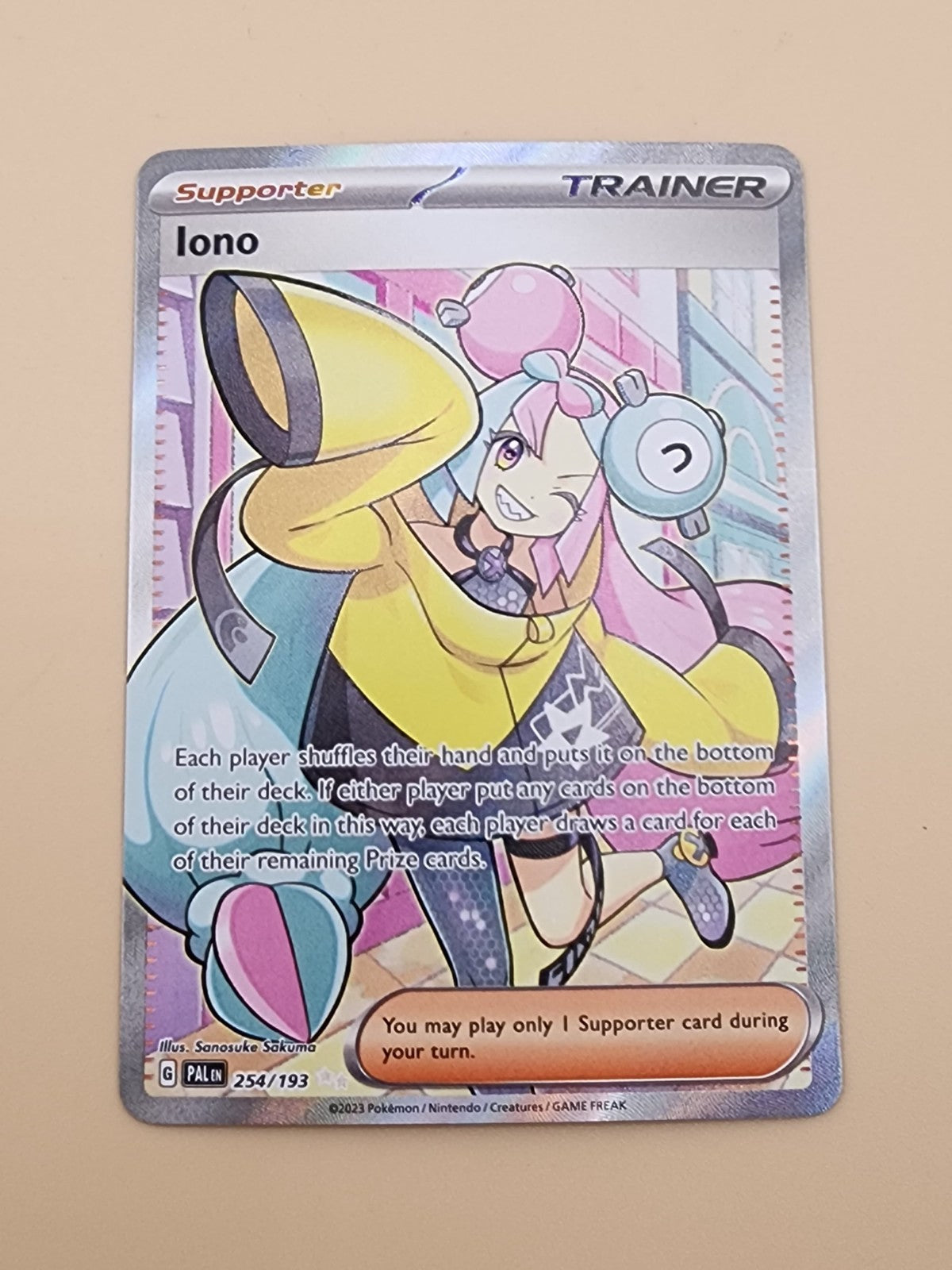 Iono 254/193 Sv02: Paldea Evolved Holo Near Mint (NM)