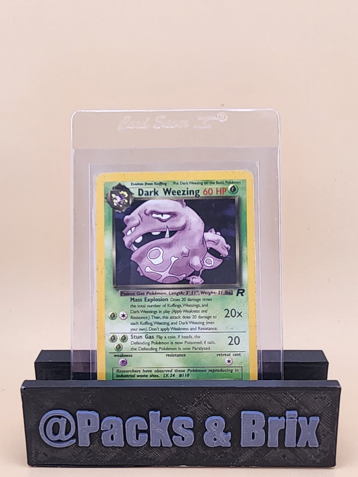 Dark Weezing 31/82 Team Rocket Regular Moderately Played MP