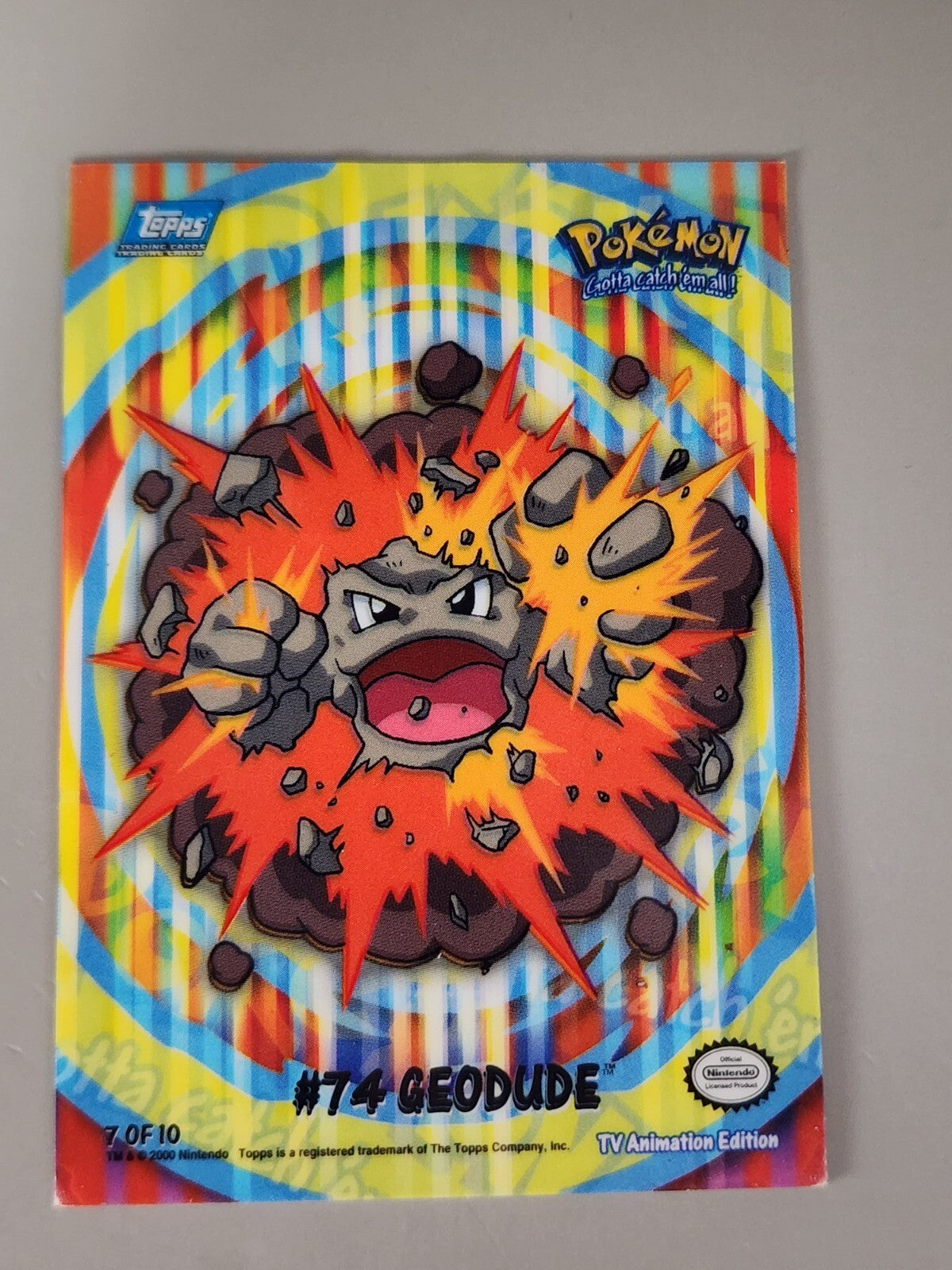 Pokemon Topps TV Animation Edition #74 Geodude