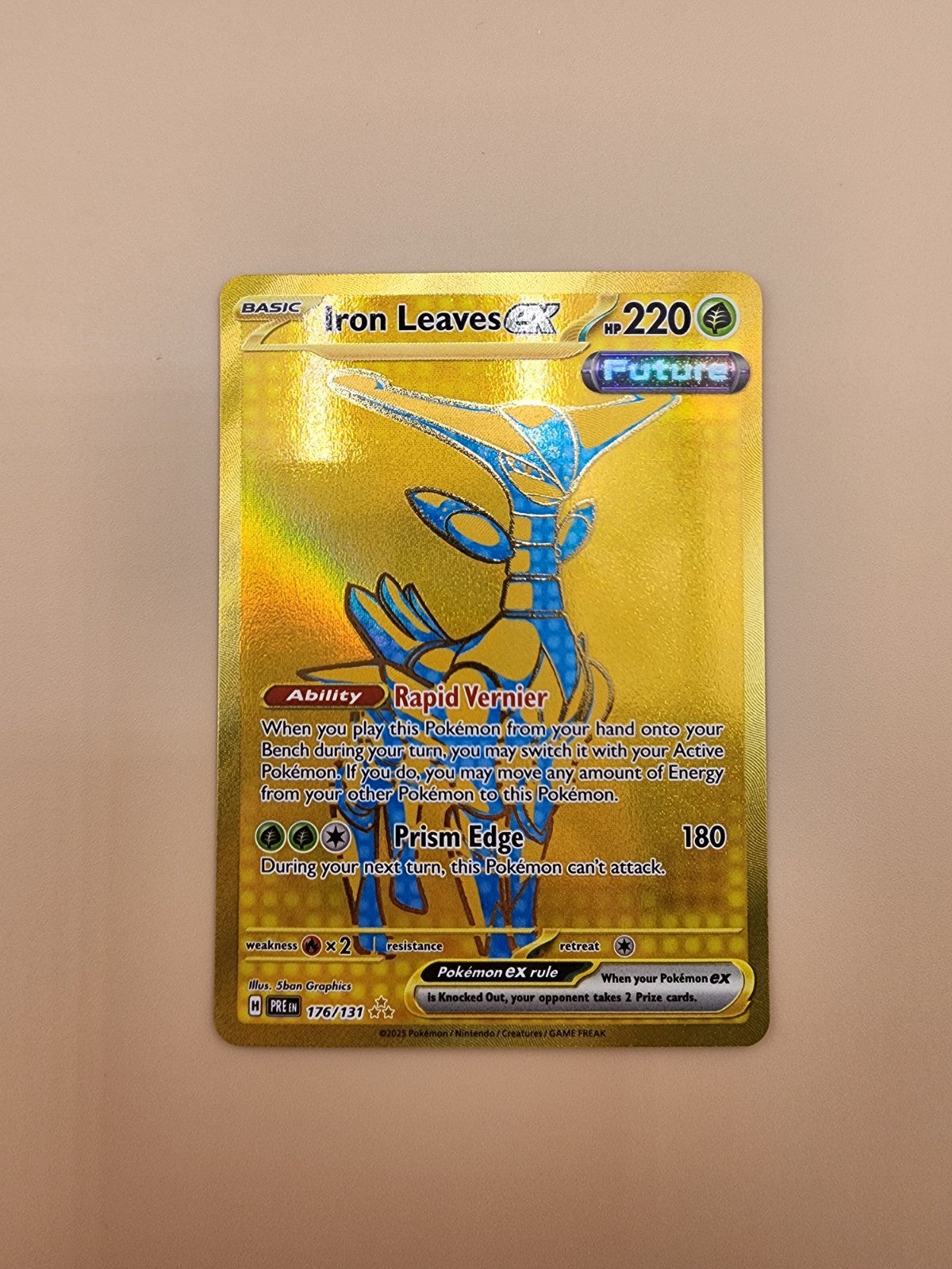 Iron Leaves ex 176/131 Prismatic Evolutions Holo NM