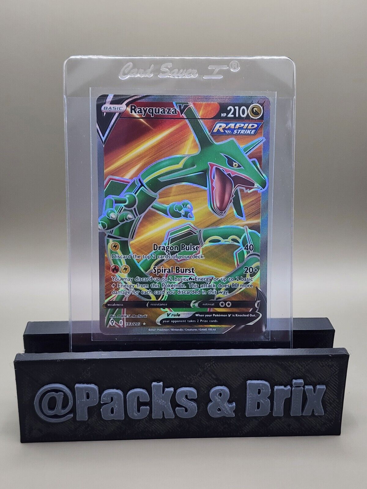 Pokémon TCG Rayquaza V Evolving Skies 193/203 Holo Ultra Rare