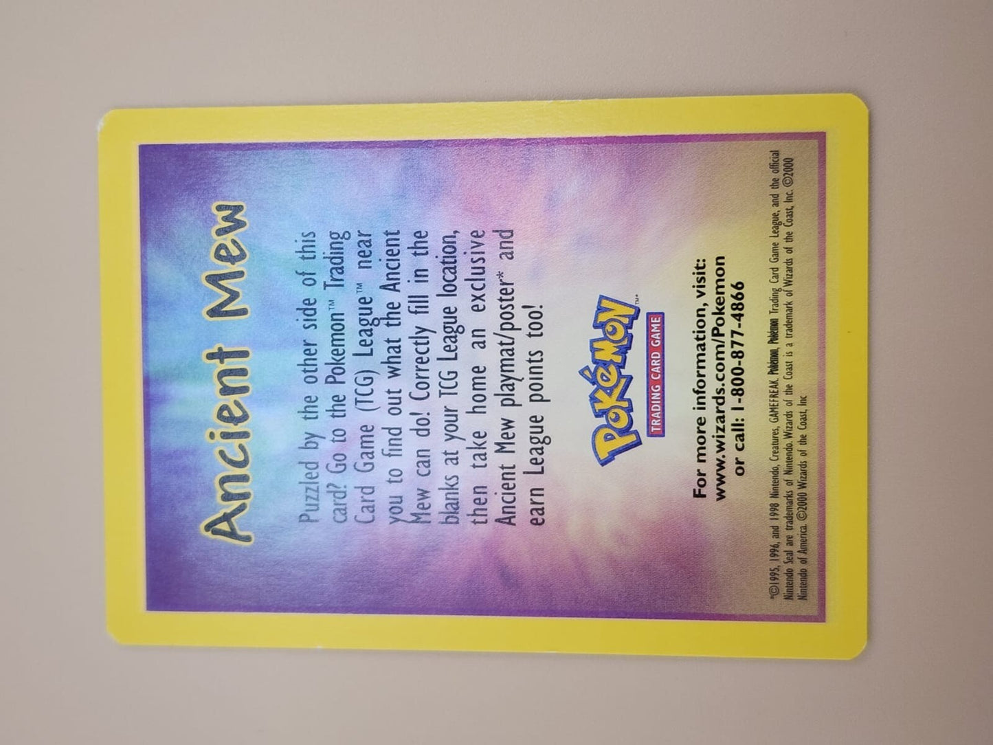 Ancient Mew Details card NM (Near Mint)