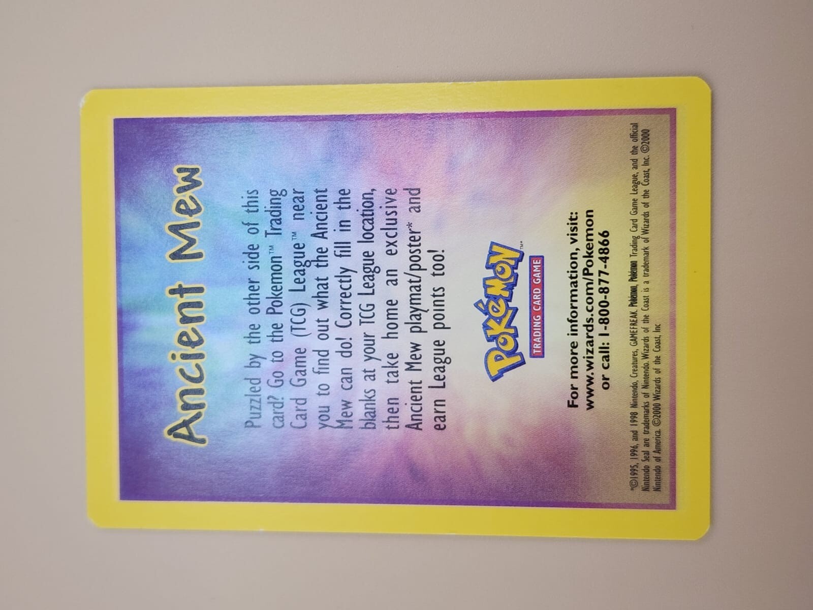 Ancient Mew Details card NM (Near Mint)