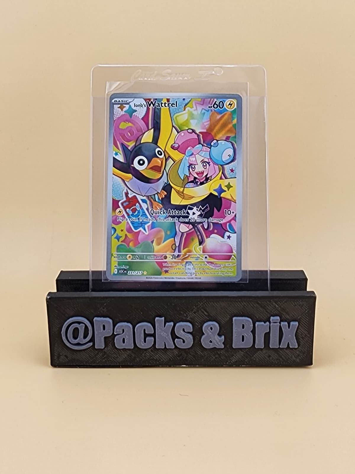 Iono's Wattrel 231/217 Me: Ascended Heroes Holo Near Mint NM
