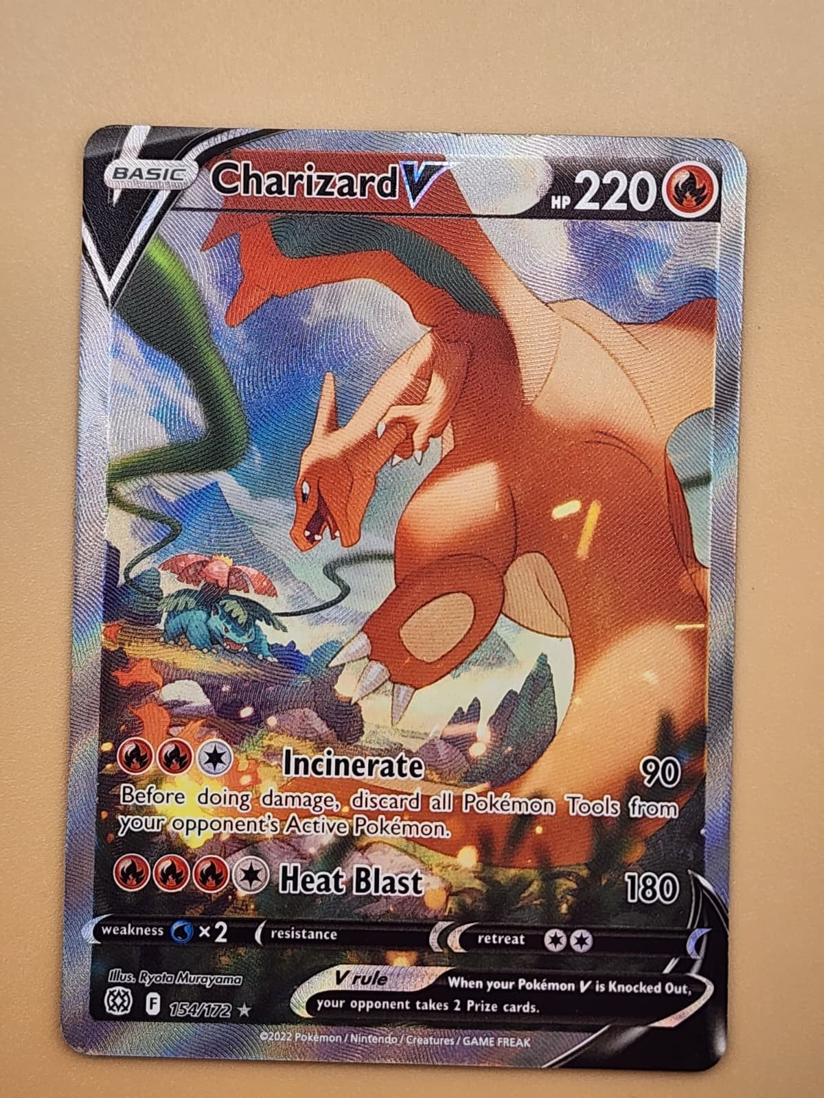 Charizard V (Alternate Full Art) 154/172 Swsh09: Lightly Played LP