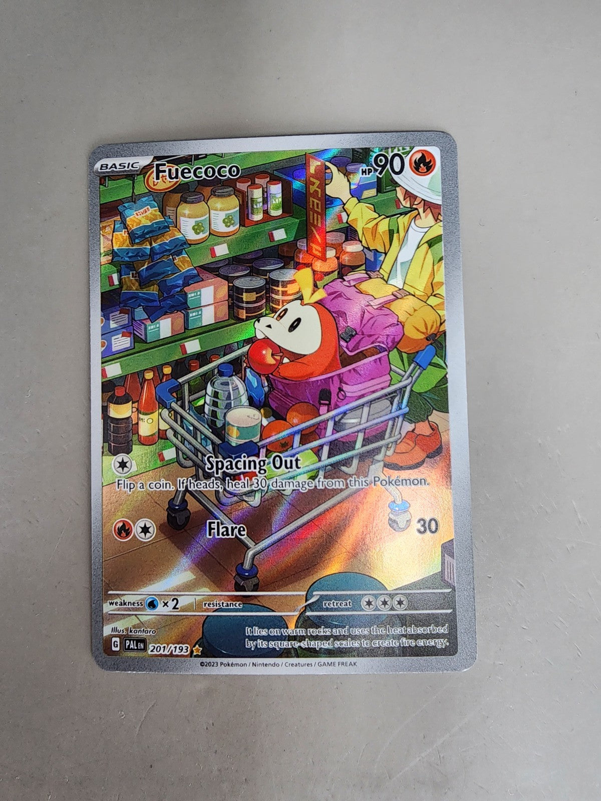 Fuecoco 201/193 Sv02: Paldea Evolved Holo LP