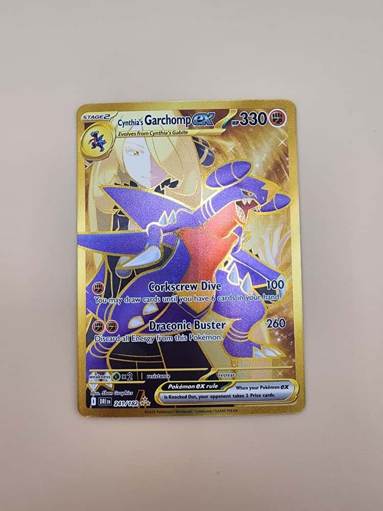 Cynthia's Garchomp ex 241/182 Sv10: Destined Rivals Holo Near Mint (NM)
