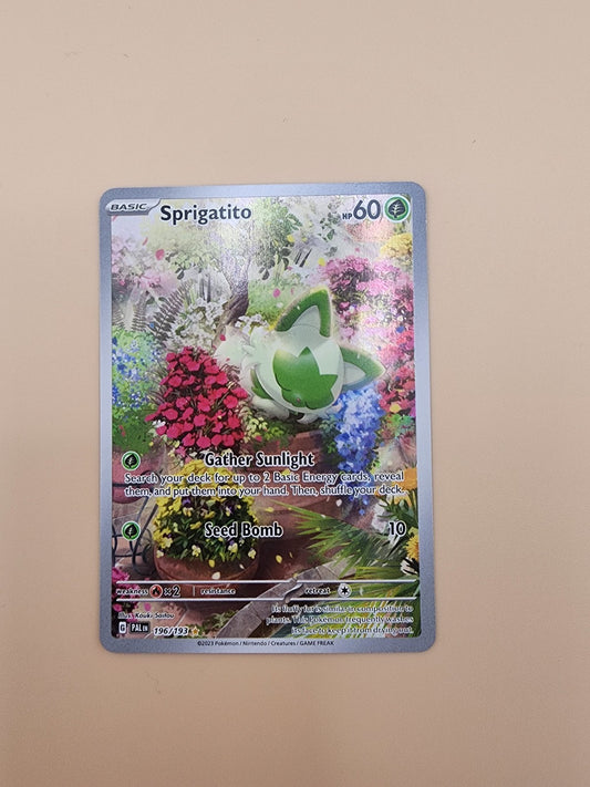 Pokemon TCG: Sprigatito 196/193 Sv02: Paldea Evolved Holo NM