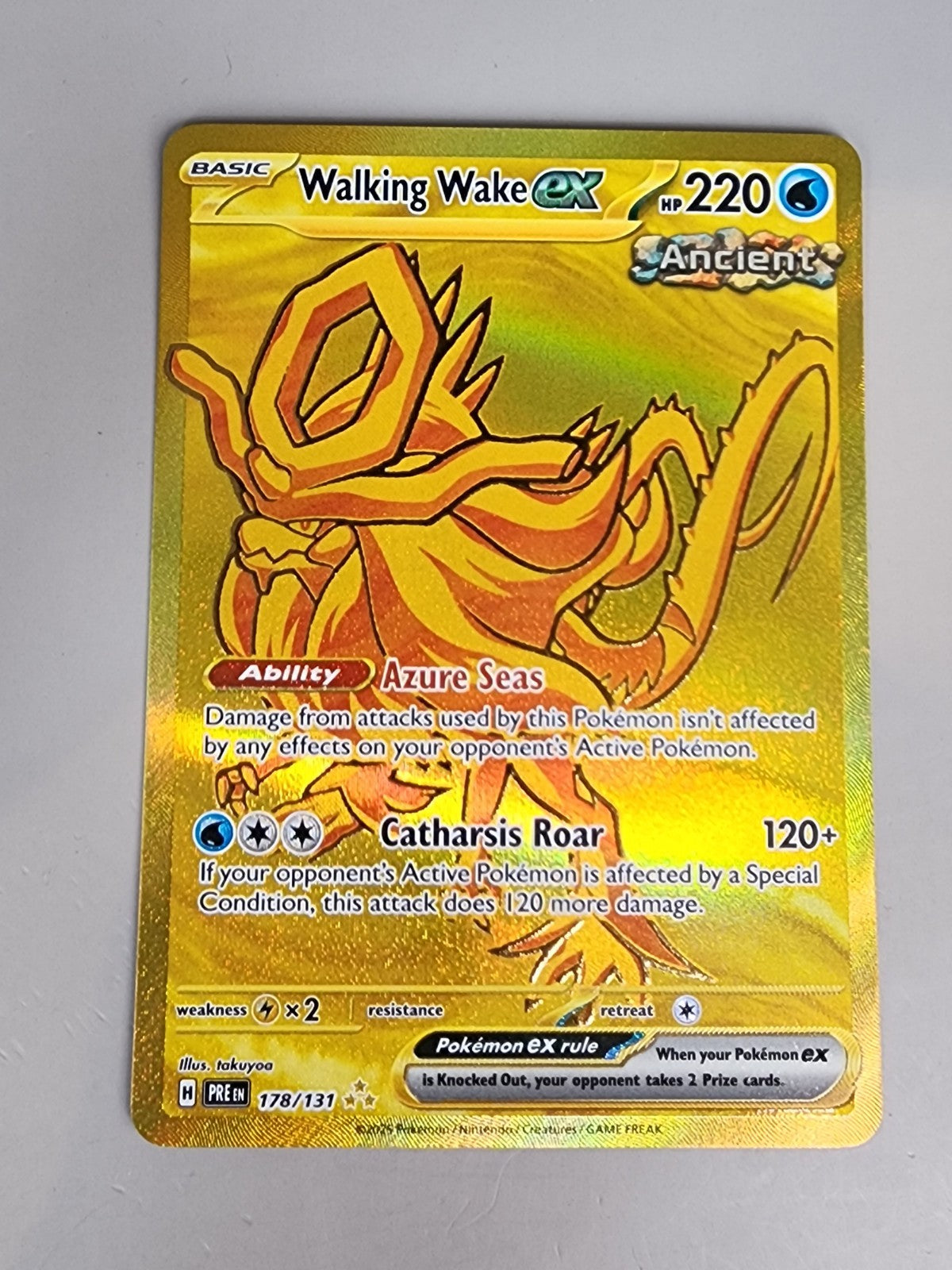 Walking Wake ex 178/131 Sv: Prismatic Evolutions Holo NM