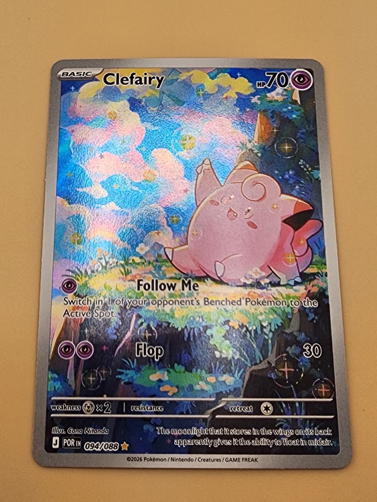 Clefairy 094/088 Me03: Perfect Order Holo near Mint (NM)