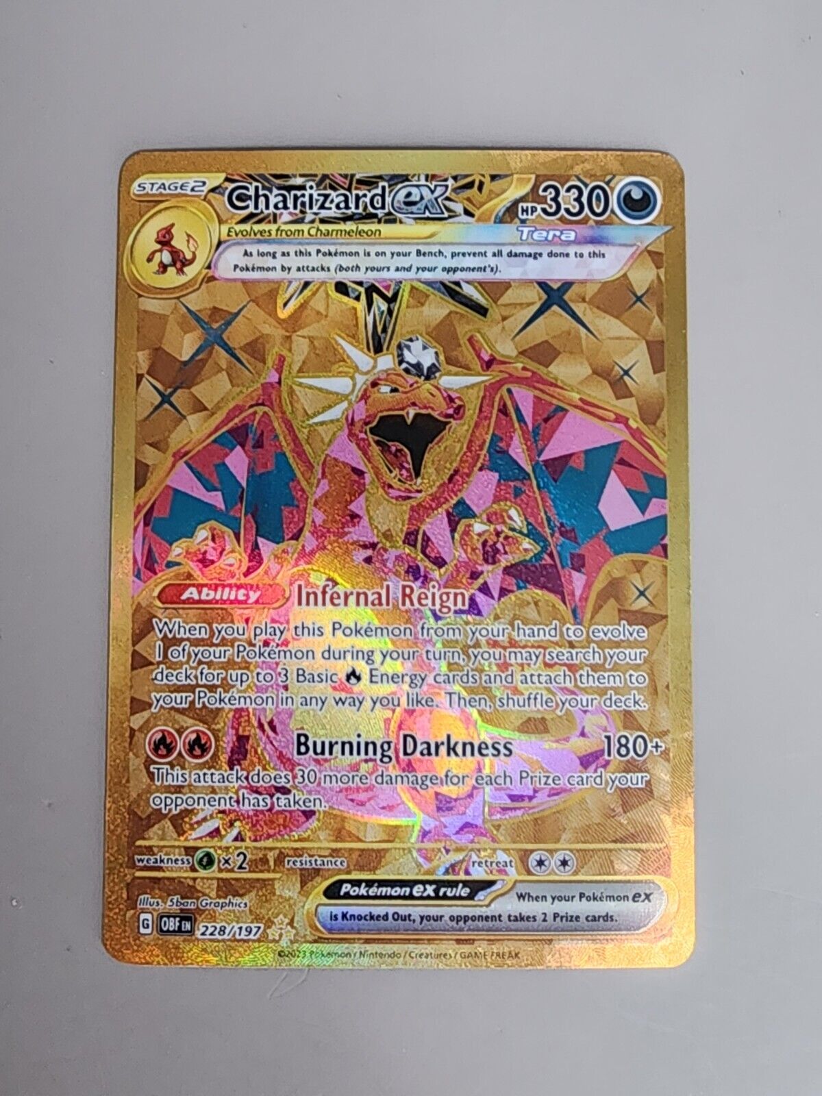 Charizard ex 228/197 Sv03: Obsidian Flames Holo