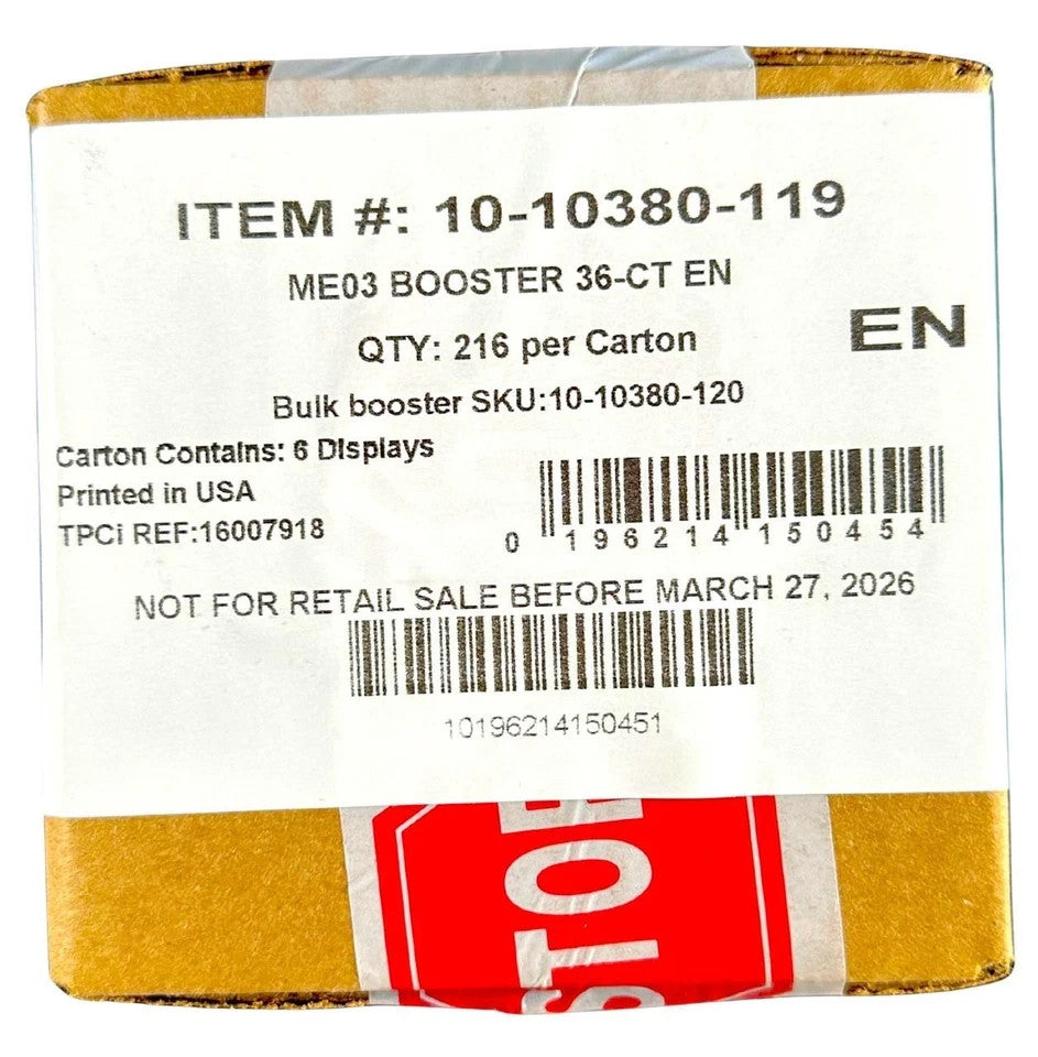 Pokemon Mega Evolution Perfect Order Booster 6 Box Case #QO