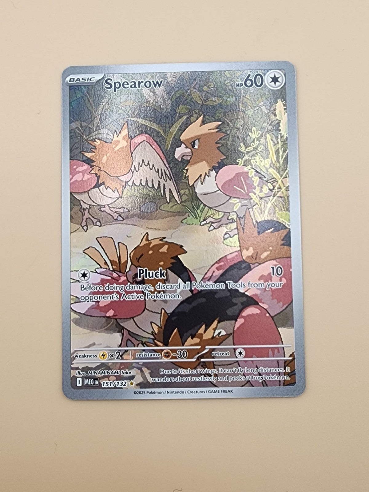 Spearow 151/132 Me01: Mega Evolution Holo Near Mint (NM)