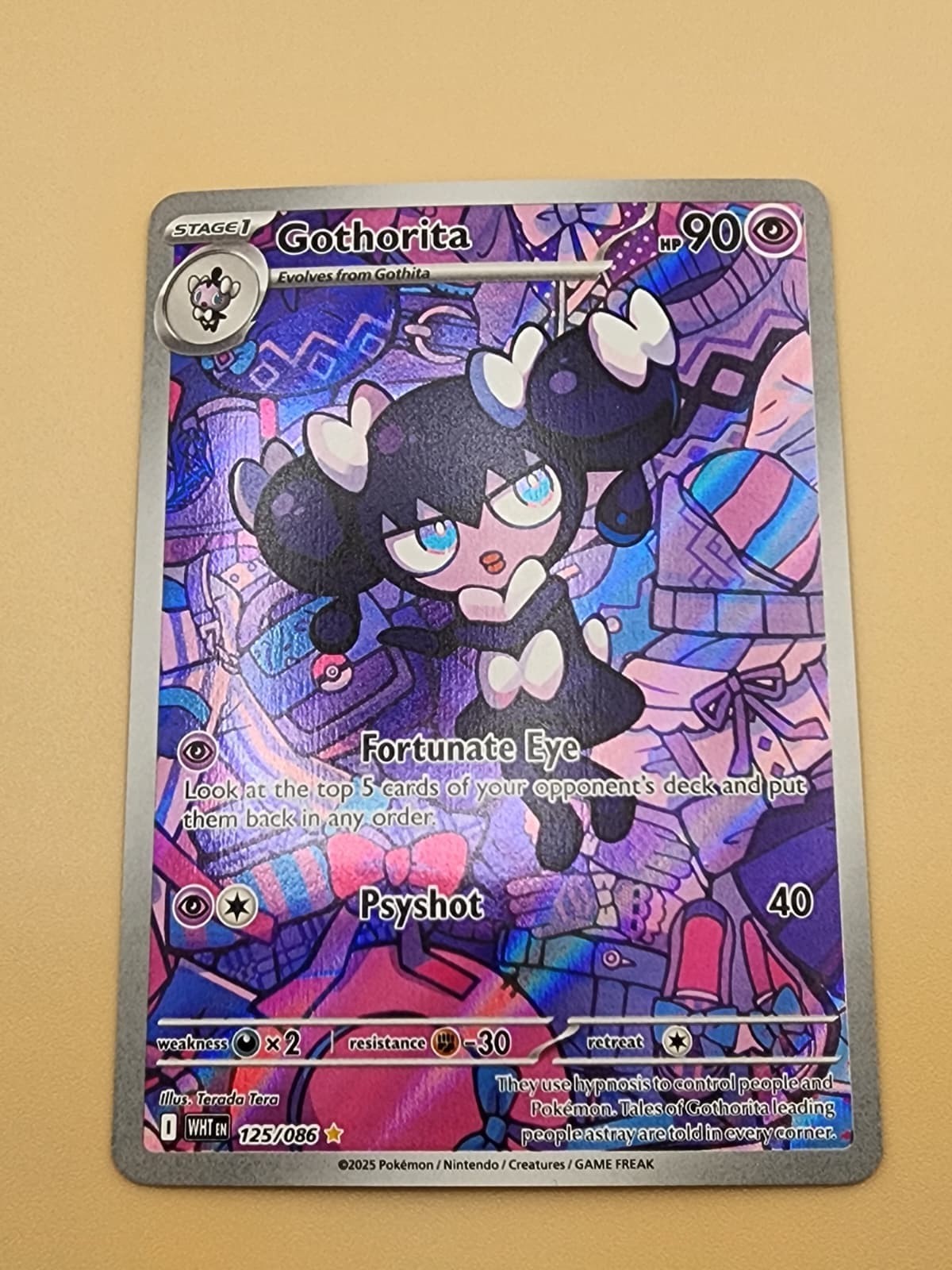 Gothorita 125/086 Sv: White Flare Holo Near Mint NM
